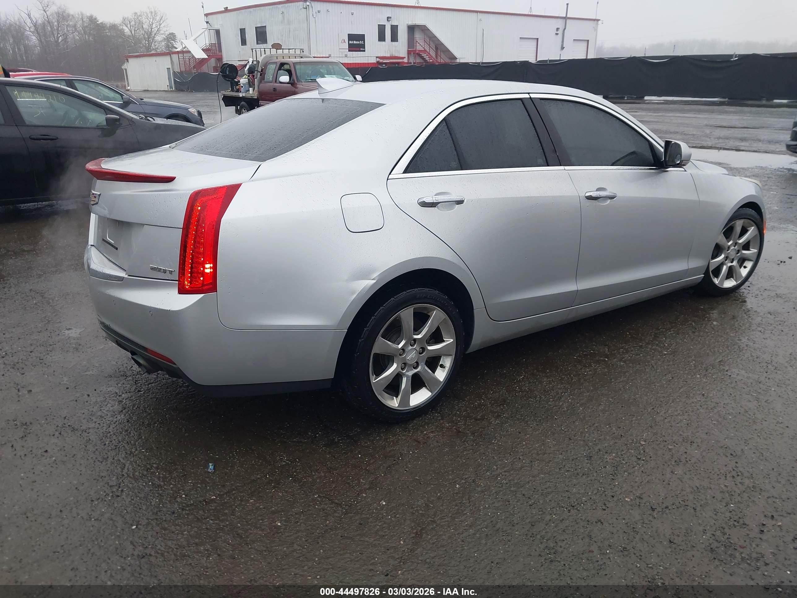 2015 Cadillac Ats Luxury Silver vin: 1G6AH5RXXF0143432