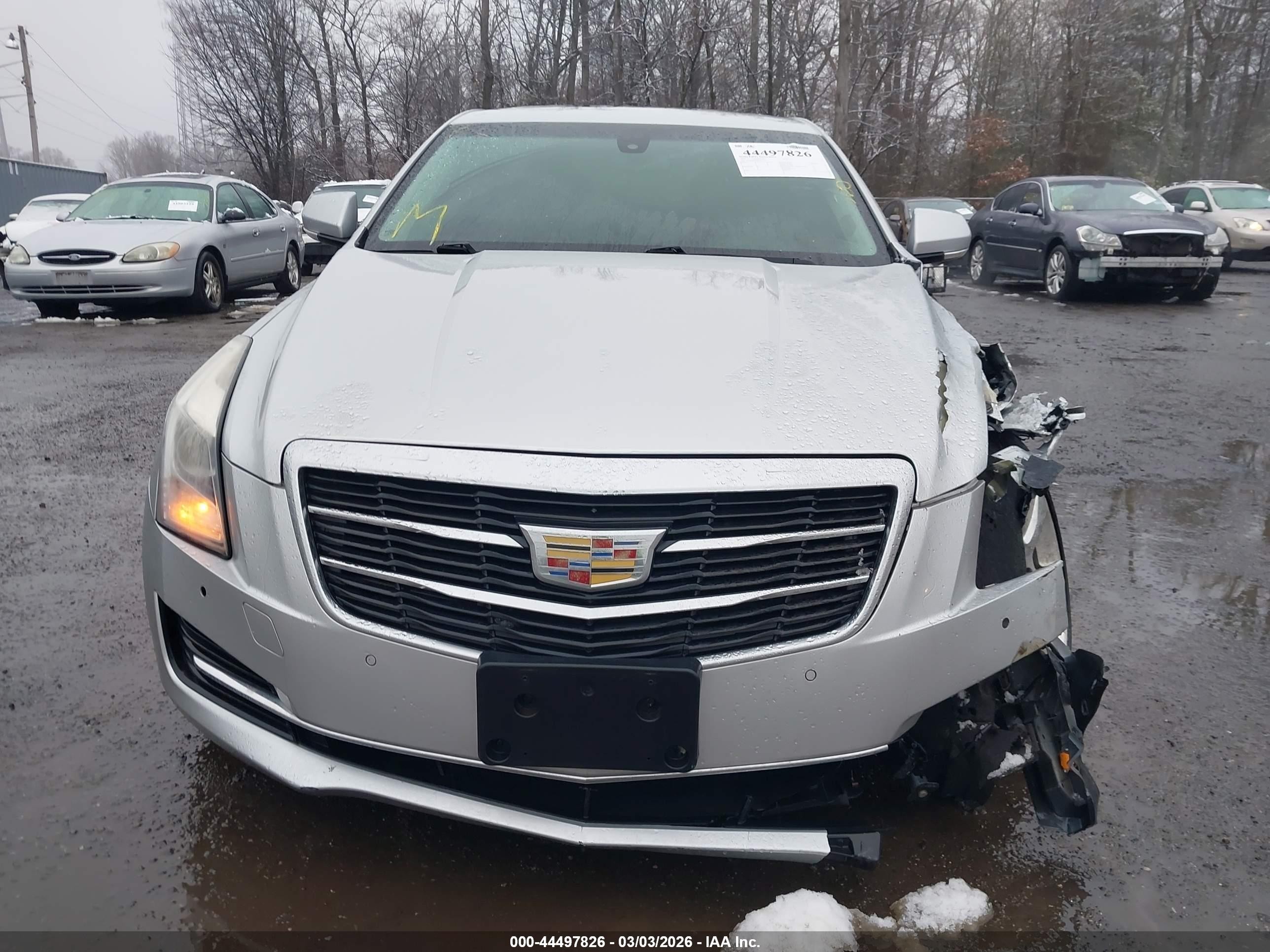 2015 Cadillac Ats Luxury Silver vin: 1G6AH5RXXF0143432