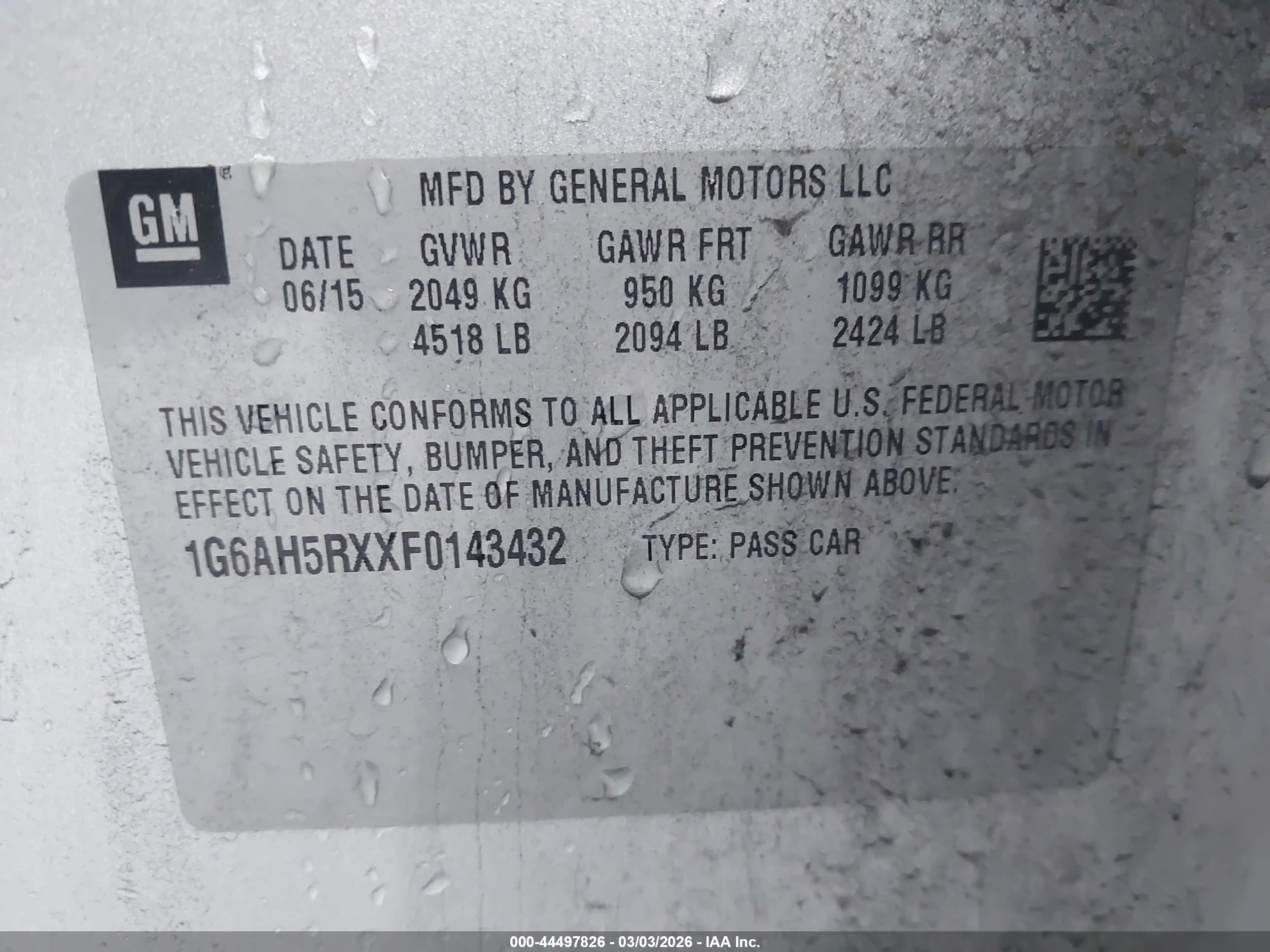 2015 Cadillac Ats Luxury Silver vin: 1G6AH5RXXF0143432