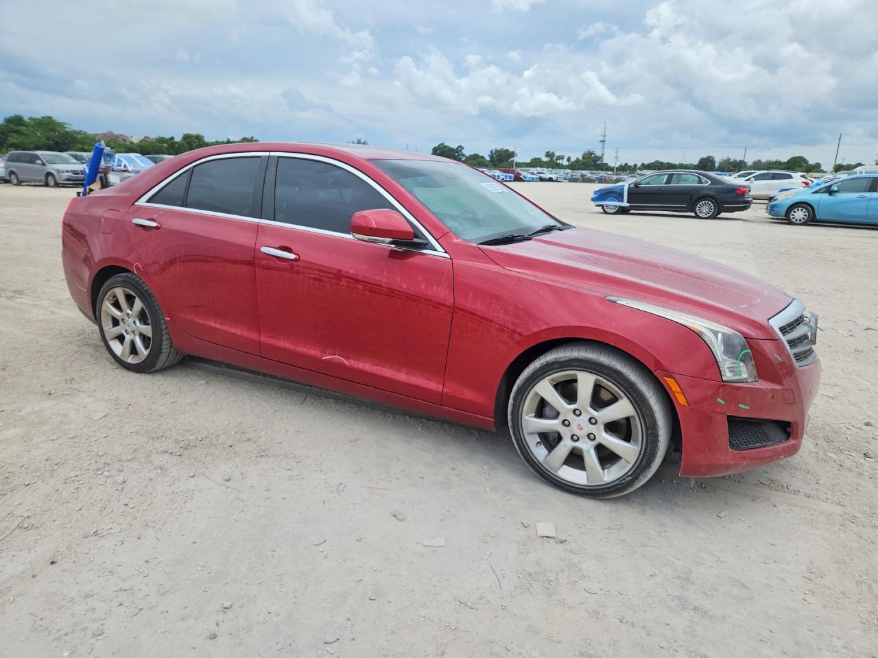 2013 Cadillac Ats Luxury Red vin: 1G6AH5S36D0121285
