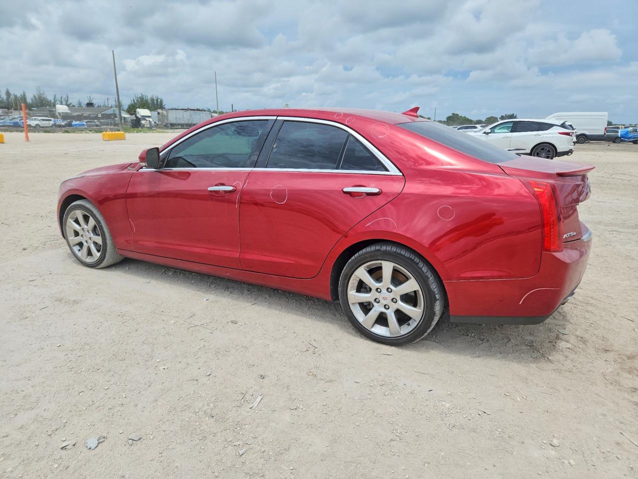 2013 Cadillac Ats Luxury Red vin: 1G6AH5S36D0121285
