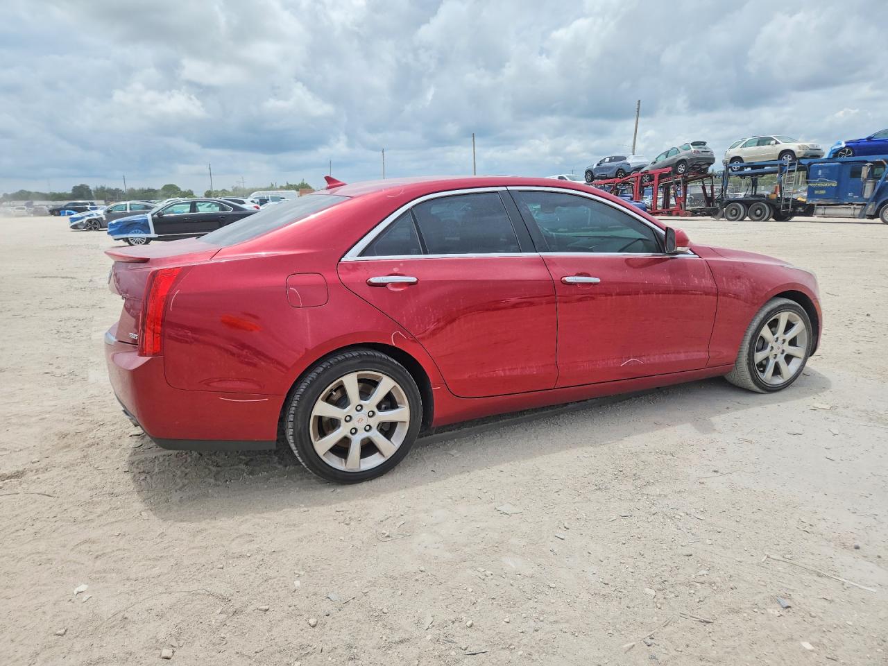 2013 Cadillac Ats Luxury Red vin: 1G6AH5S36D0121285