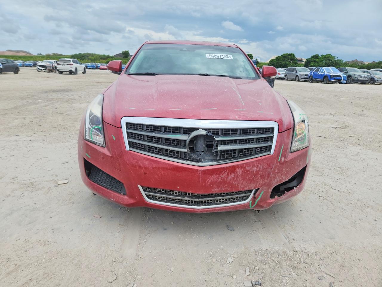 2013 Cadillac Ats Luxury Red vin: 1G6AH5S36D0121285