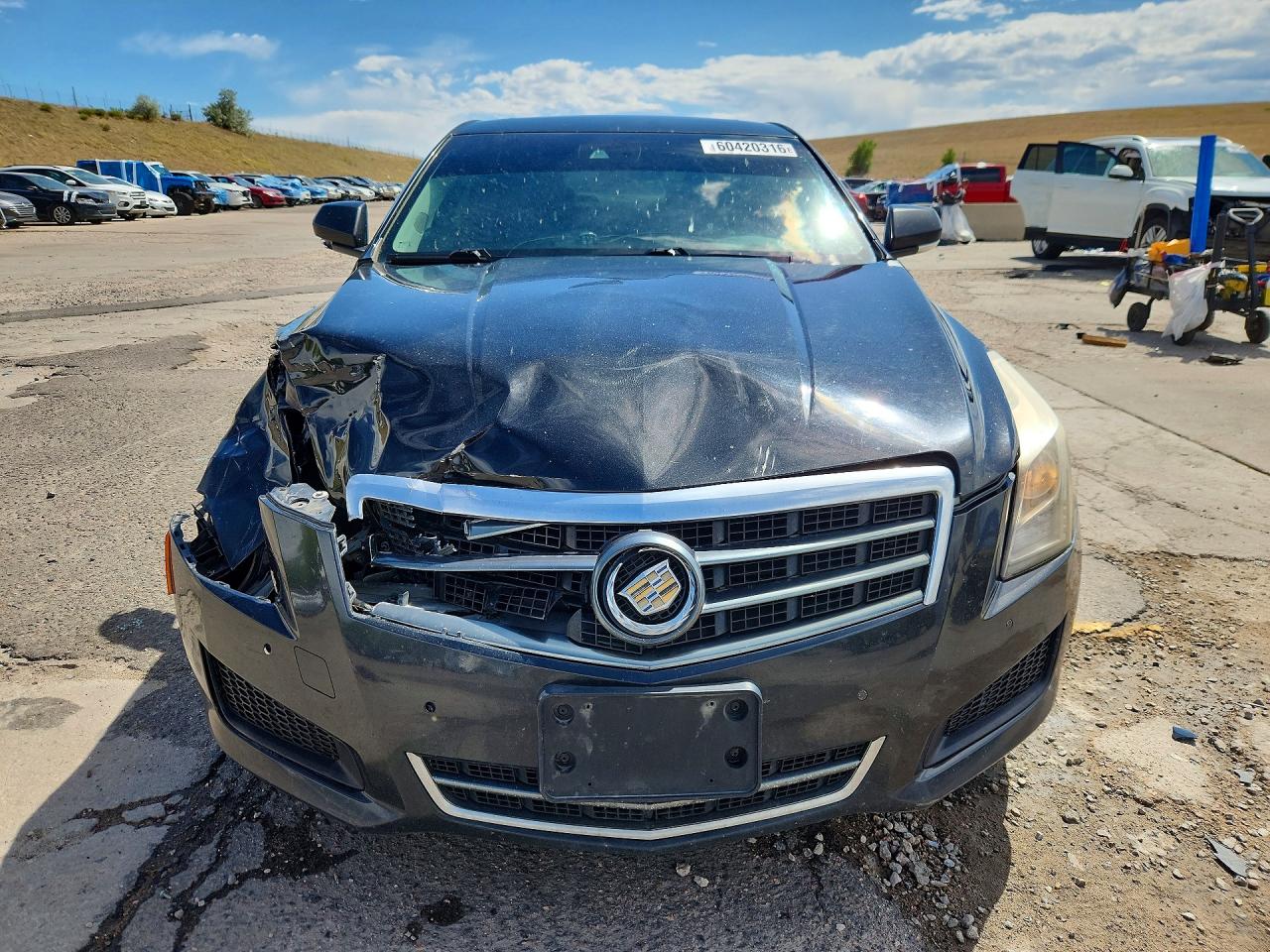 2013 Cadillac Ats Luxury Black vin: 1G6AH5S37D0123126