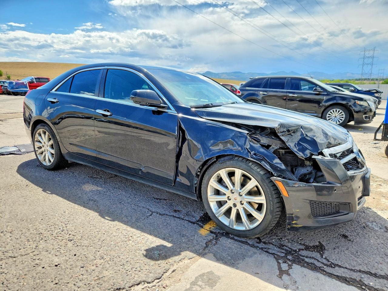 2013 Cadillac Ats Luxury Black vin: 1G6AH5S37D0123126