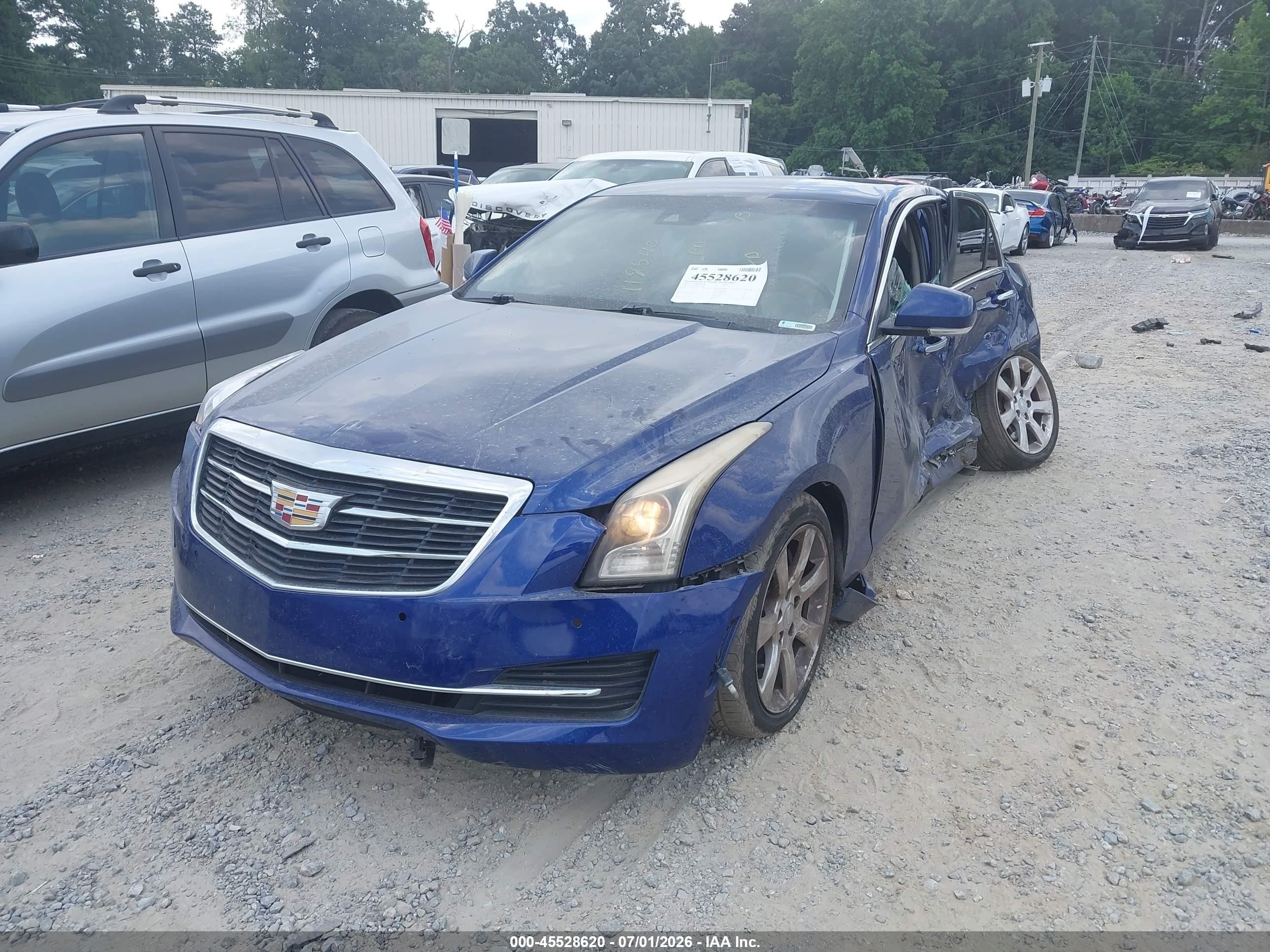 2015 Cadillac Ats Luxury Blue vin: 1G6AH5SX0F0119540