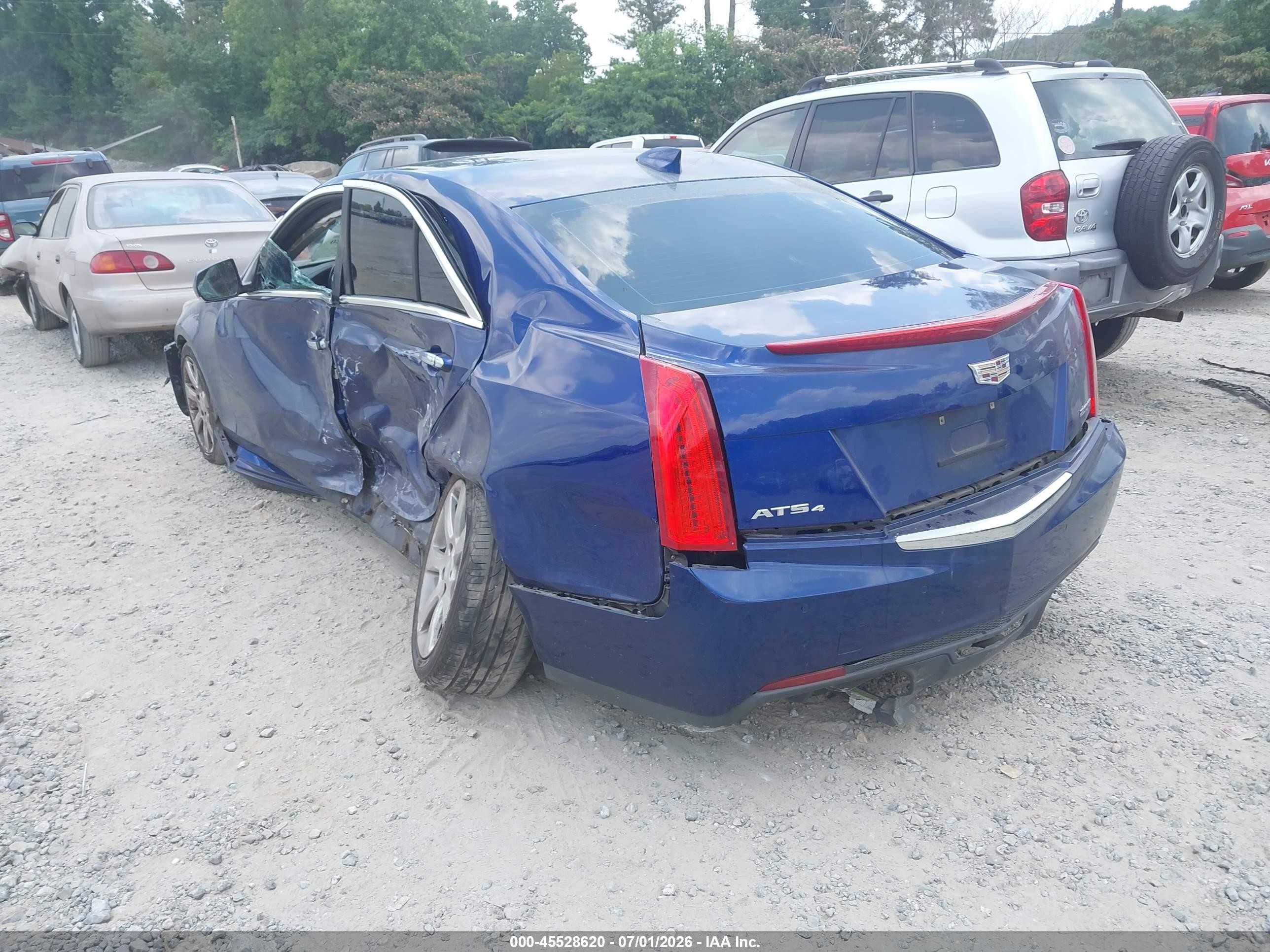 2015 Cadillac Ats Luxury Blue vin: 1G6AH5SX0F0119540