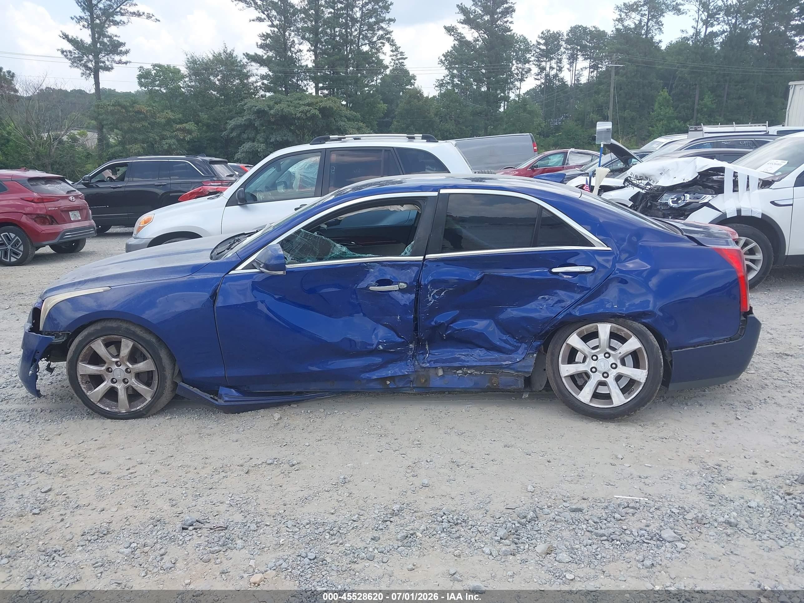 2015 Cadillac Ats Luxury Blue vin: 1G6AH5SX0F0119540