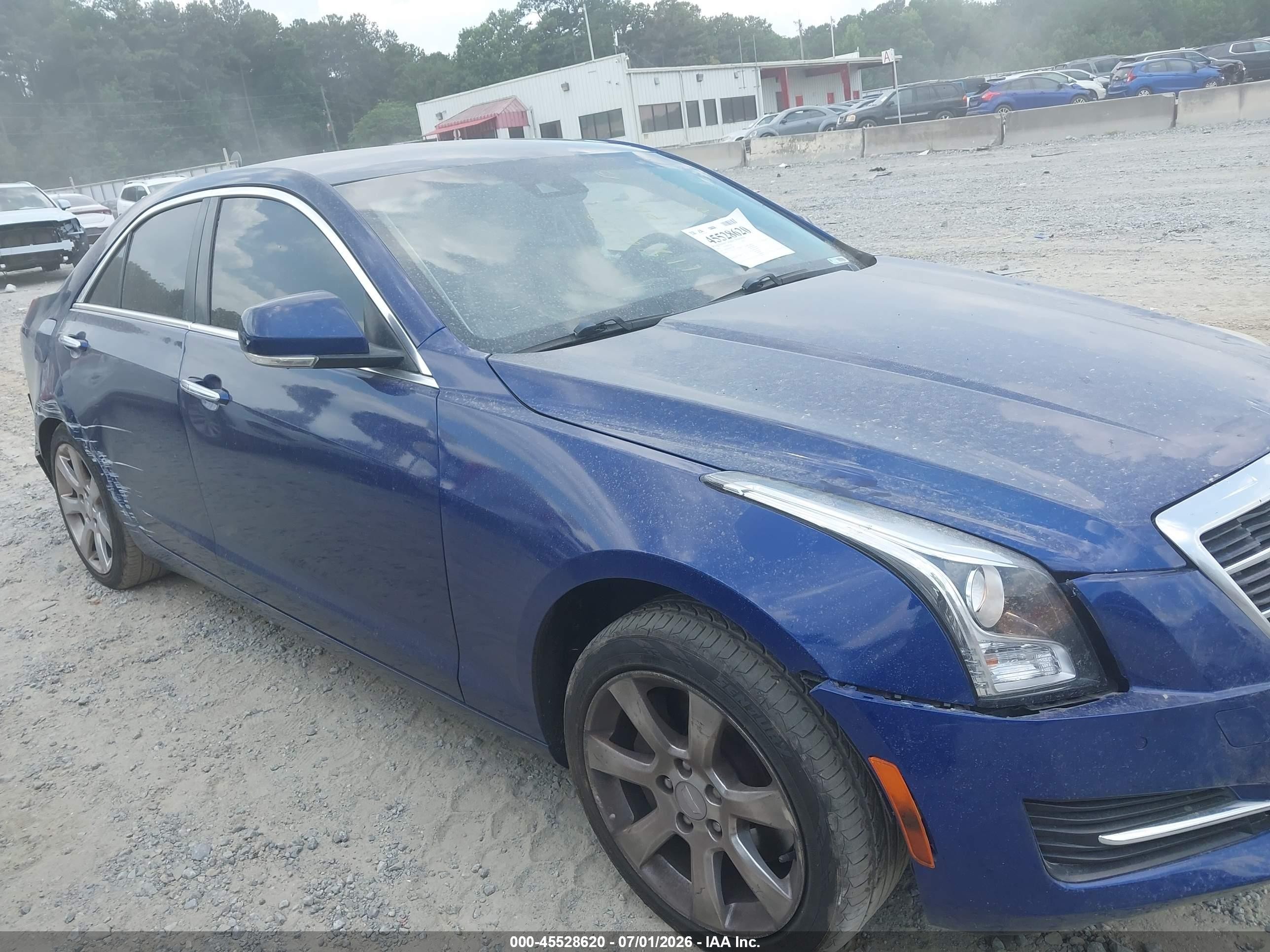 2015 Cadillac Ats Luxury Blue vin: 1G6AH5SX0F0119540