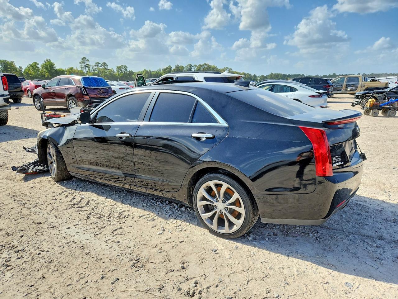 2015 Cadillac Ats Luxury Черный vin: 1G6AH5SX0F0136449