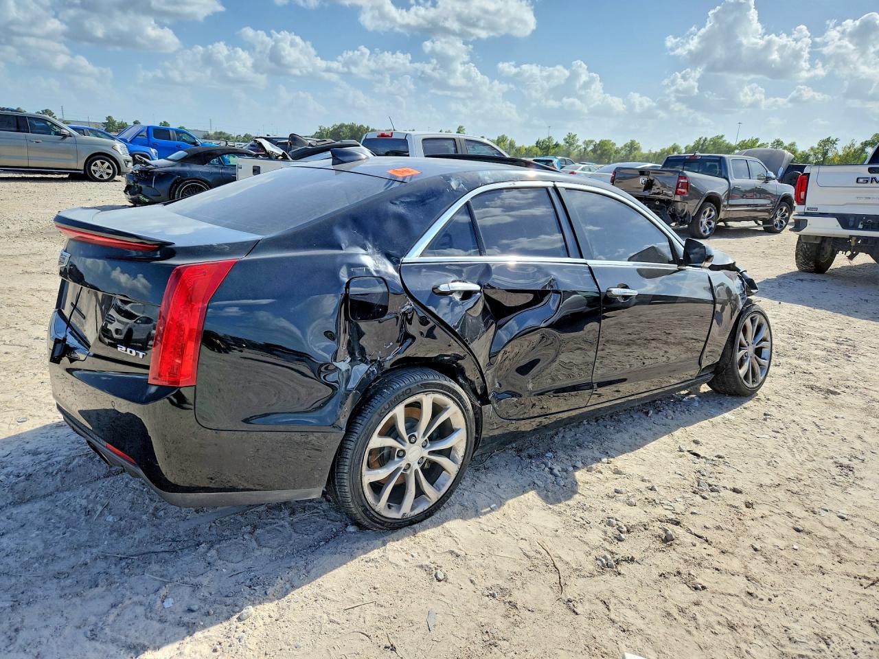 2015 Cadillac Ats Luxury Черный vin: 1G6AH5SX0F0136449