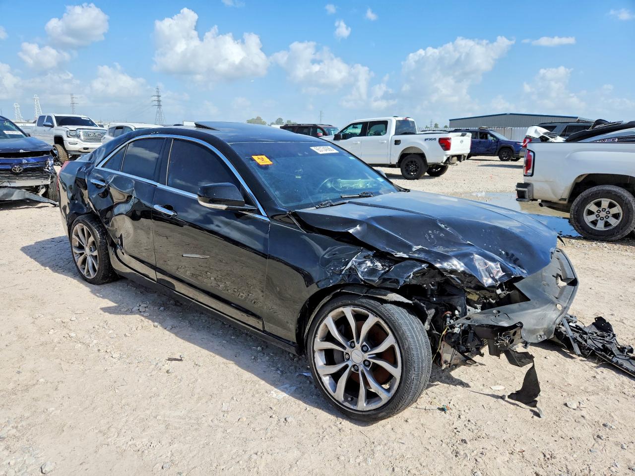 2015 Cadillac Ats Luxury Черный vin: 1G6AH5SX0F0136449