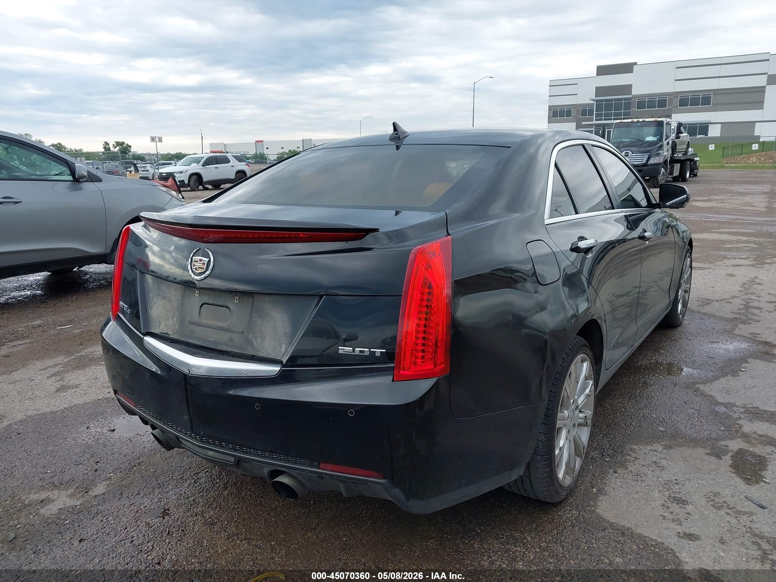 2014 Cadillac Ats Luxury Черный vin: 1G6AH5SX2E0108957
