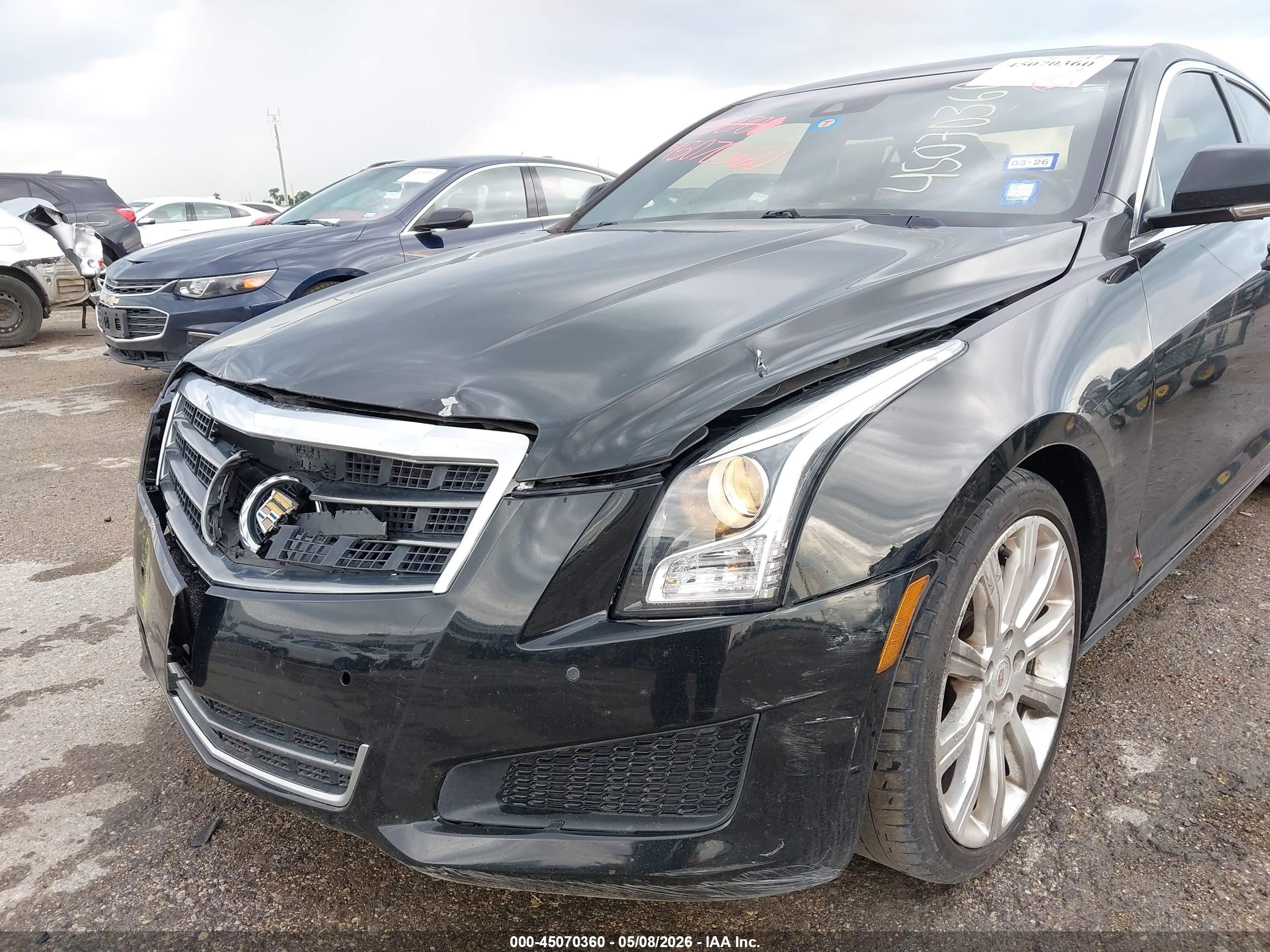 2014 Cadillac Ats Luxury Черный vin: 1G6AH5SX2E0108957