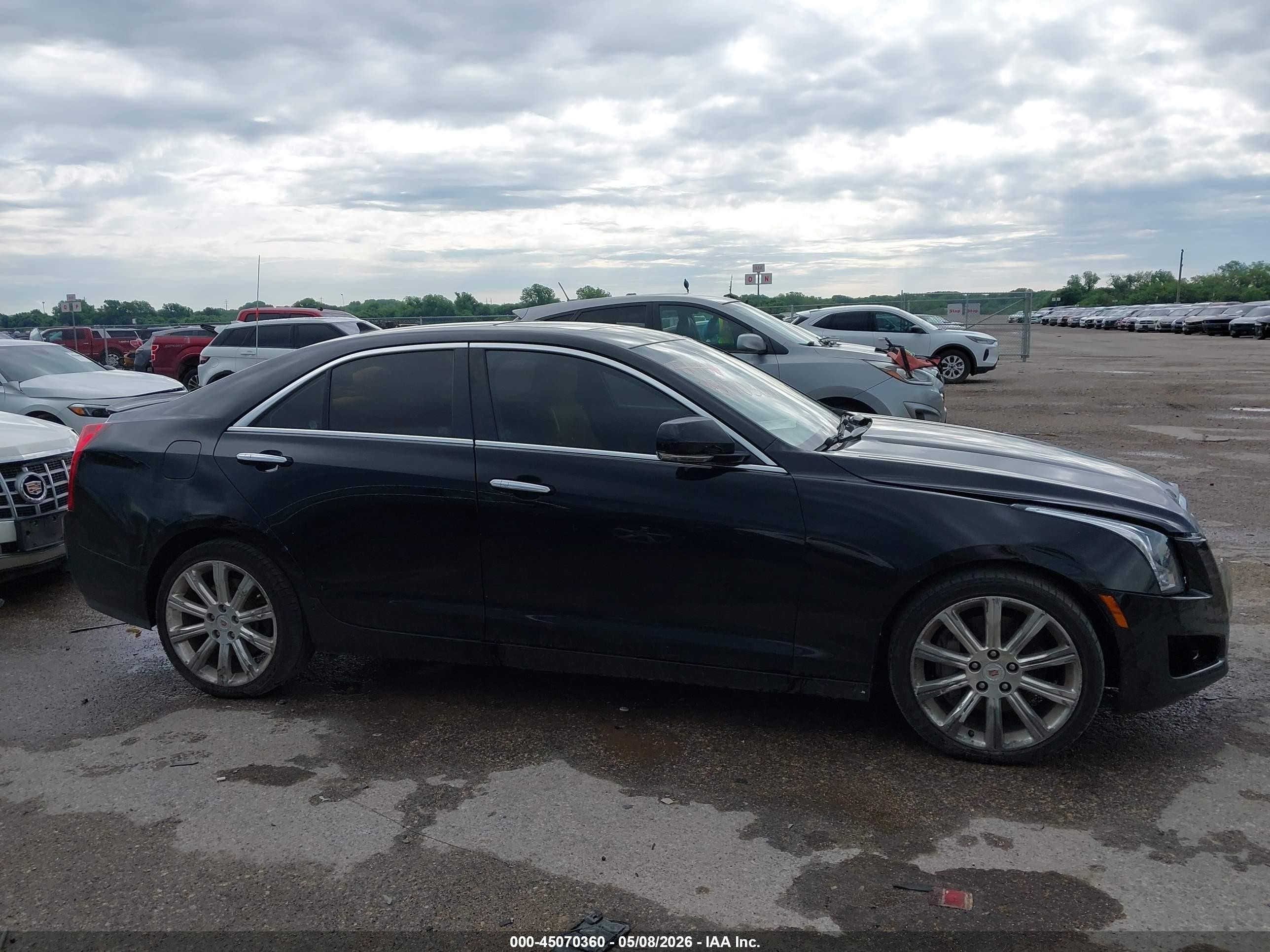 2014 Cadillac Ats Luxury Черный vin: 1G6AH5SX2E0108957