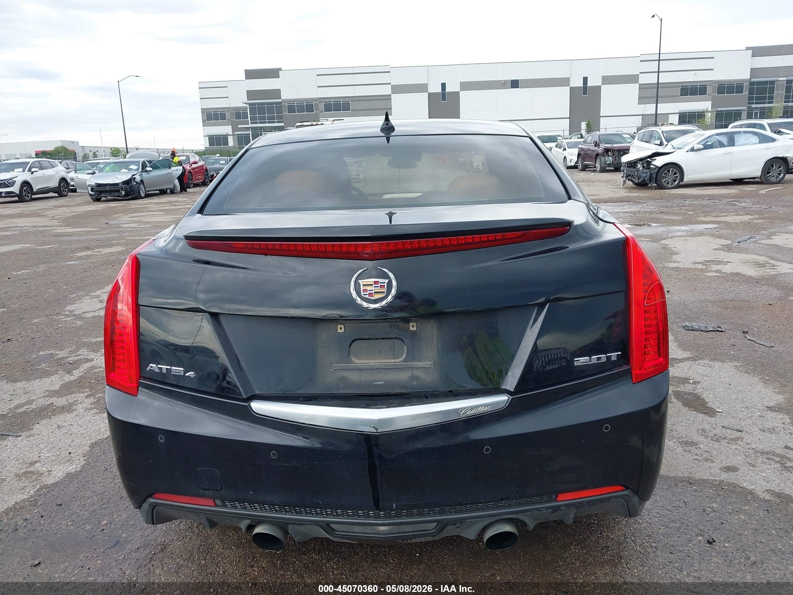 2014 Cadillac Ats Luxury Черный vin: 1G6AH5SX2E0108957