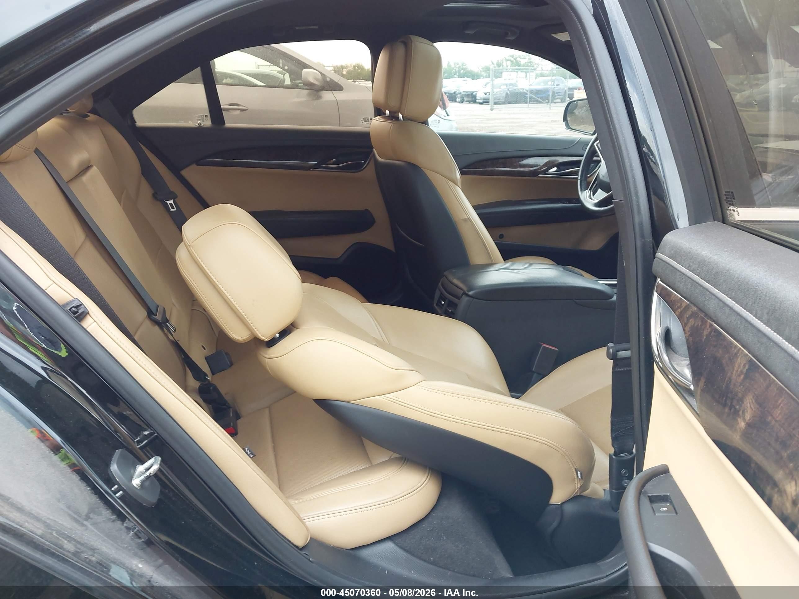 2014 Cadillac Ats Luxury Черный vin: 1G6AH5SX2E0108957