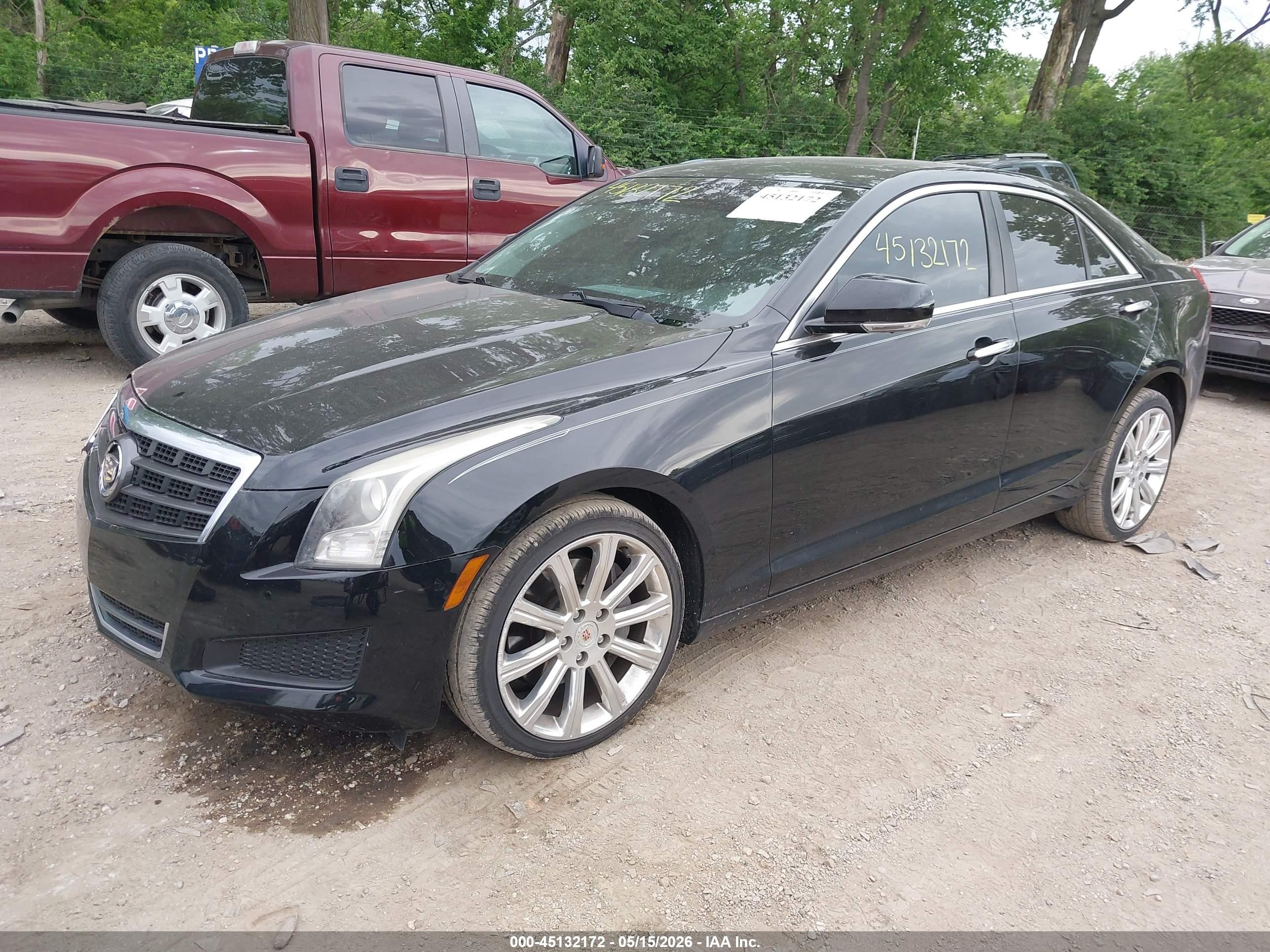 2014 Cadillac Ats Luxury Black vin: 1G6AH5SX2E0111700