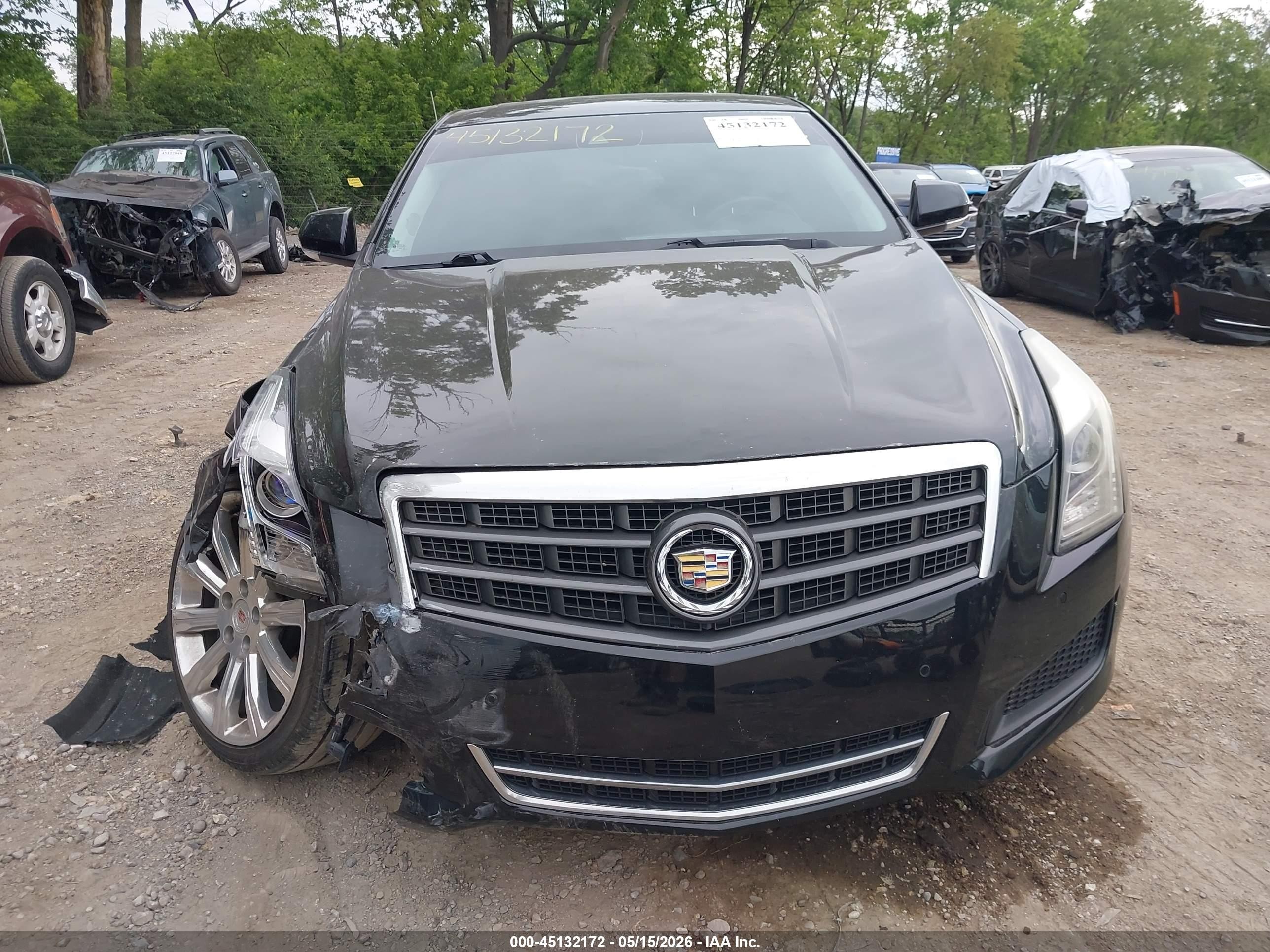 2014 Cadillac Ats Luxury Black vin: 1G6AH5SX2E0111700