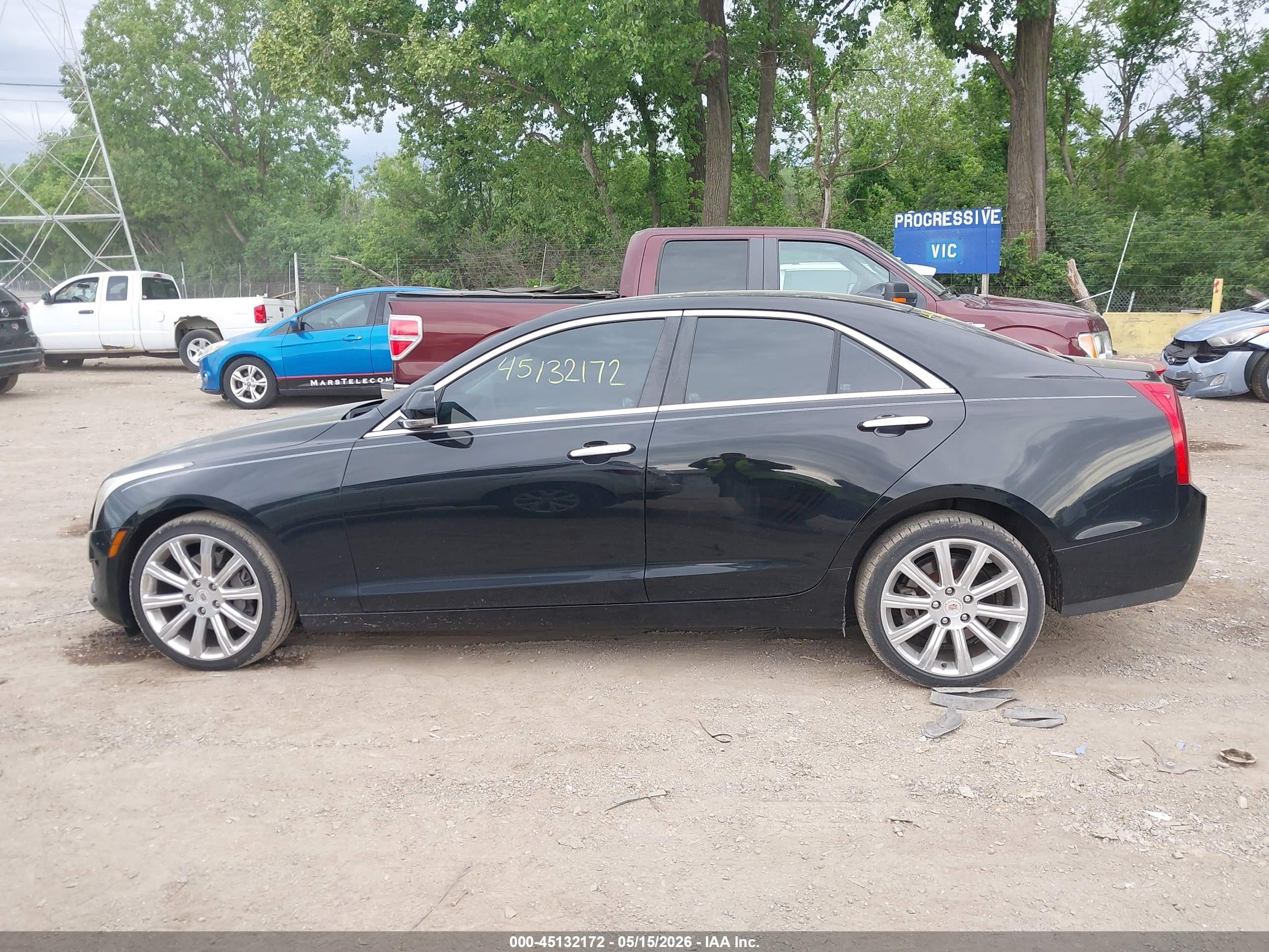 2014 Cadillac Ats Luxury Black vin: 1G6AH5SX2E0111700