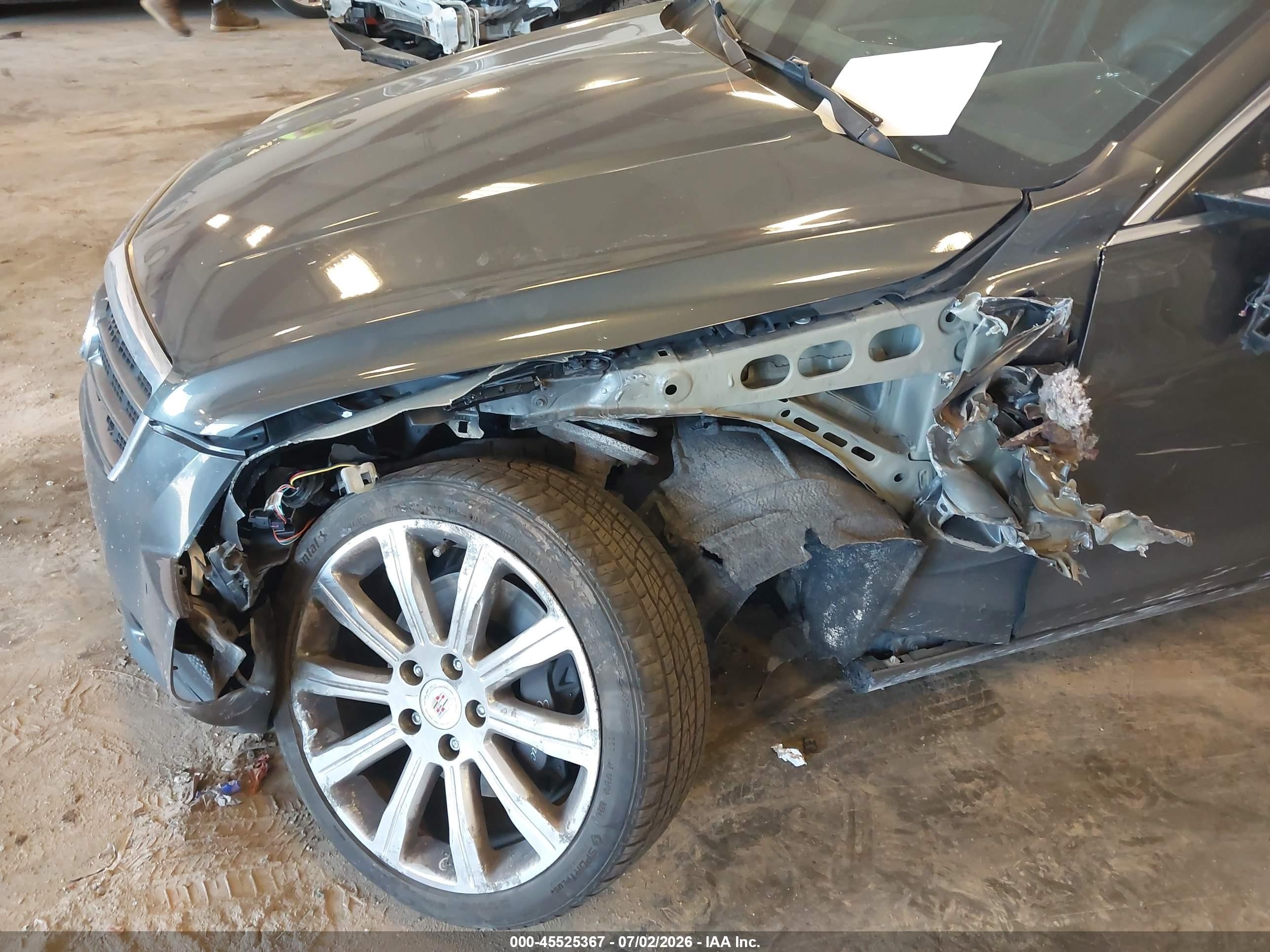 2014 Cadillac Ats Luxury Gray vin: 1G6AH5SX2E0193010