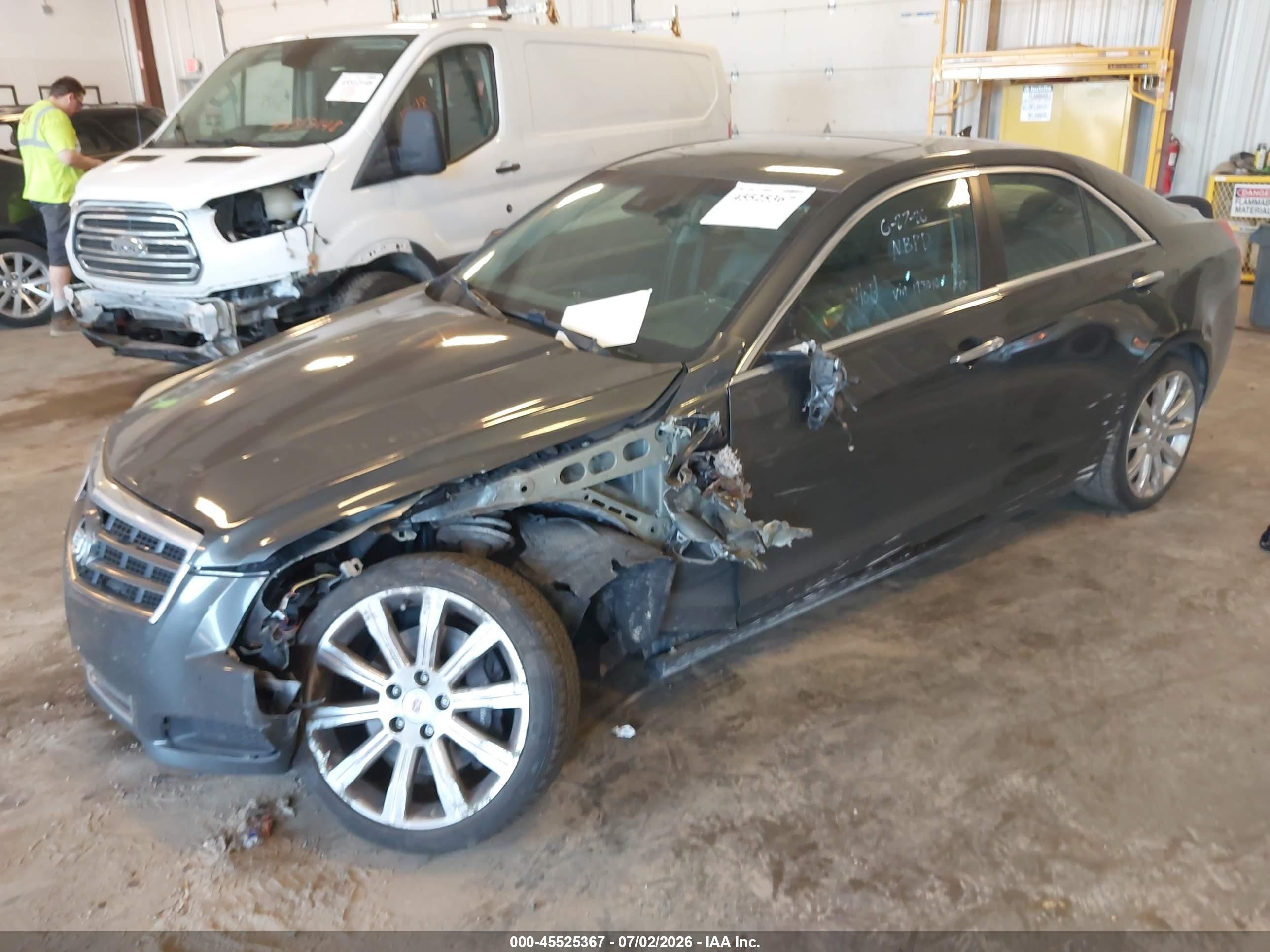2014 Cadillac Ats Luxury Gray vin: 1G6AH5SX2E0193010