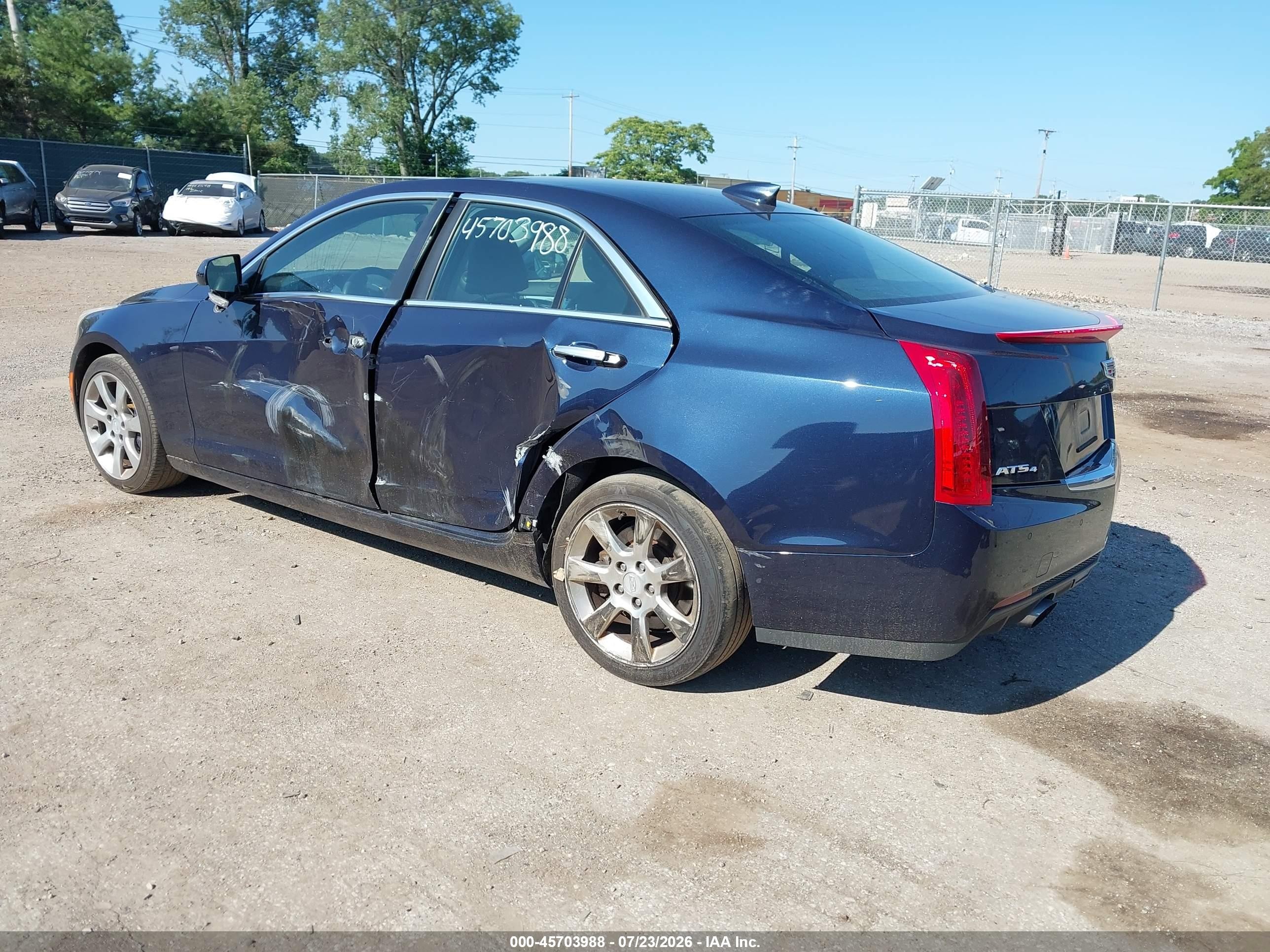 2015 Cadillac Ats Luxury Blue vin: 1G6AH5SX2F0110628