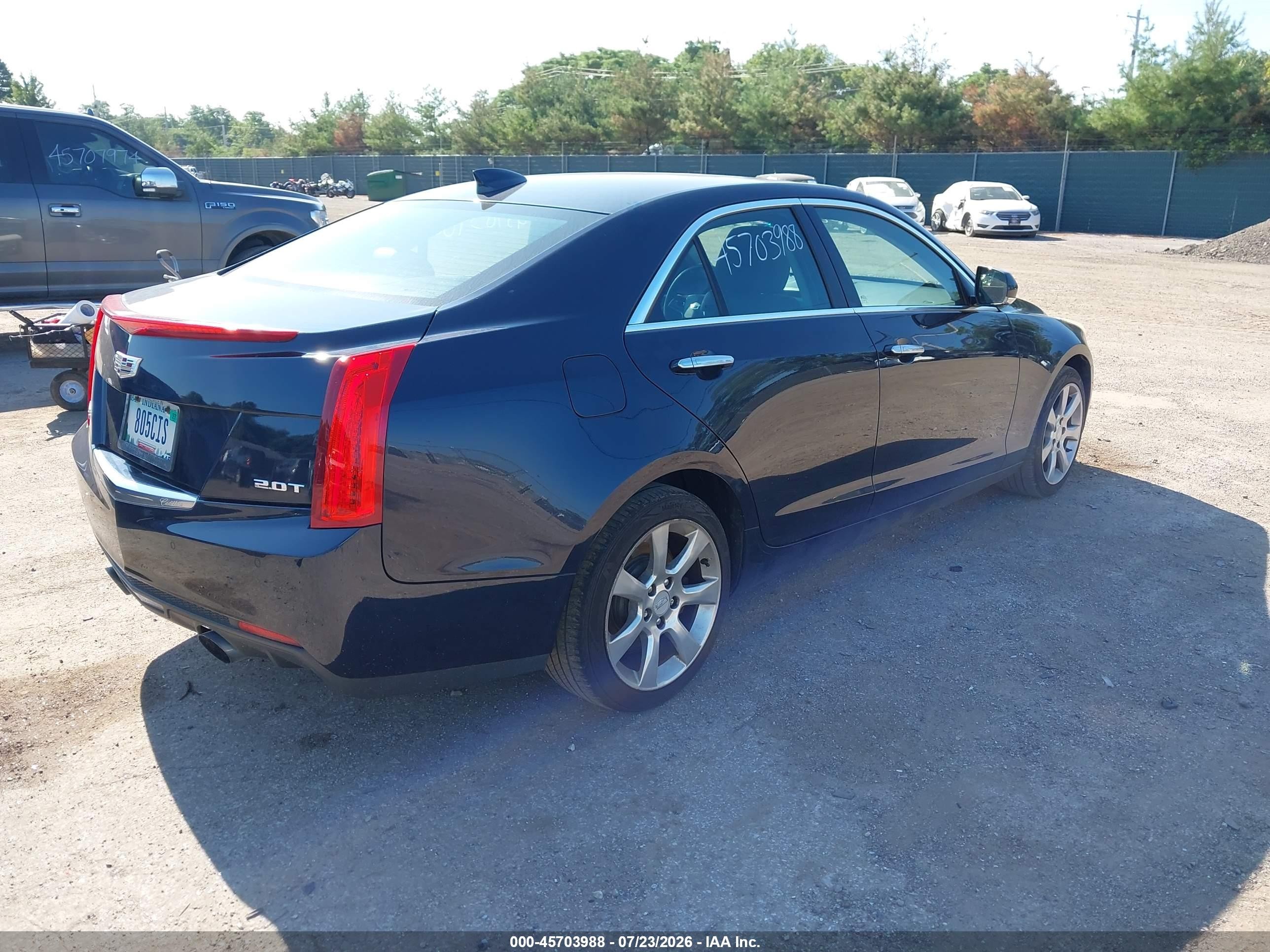 2015 Cadillac Ats Luxury Blue vin: 1G6AH5SX2F0110628