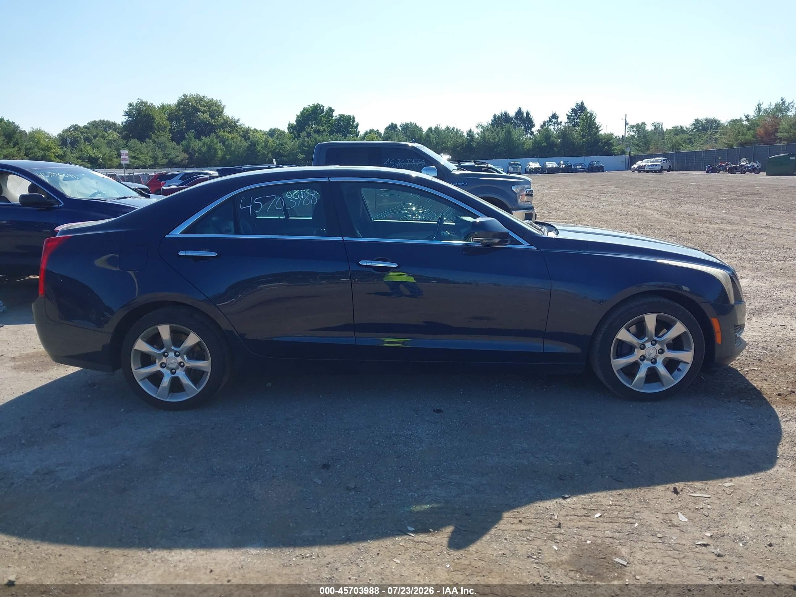 2015 Cadillac Ats Luxury Blue vin: 1G6AH5SX2F0110628