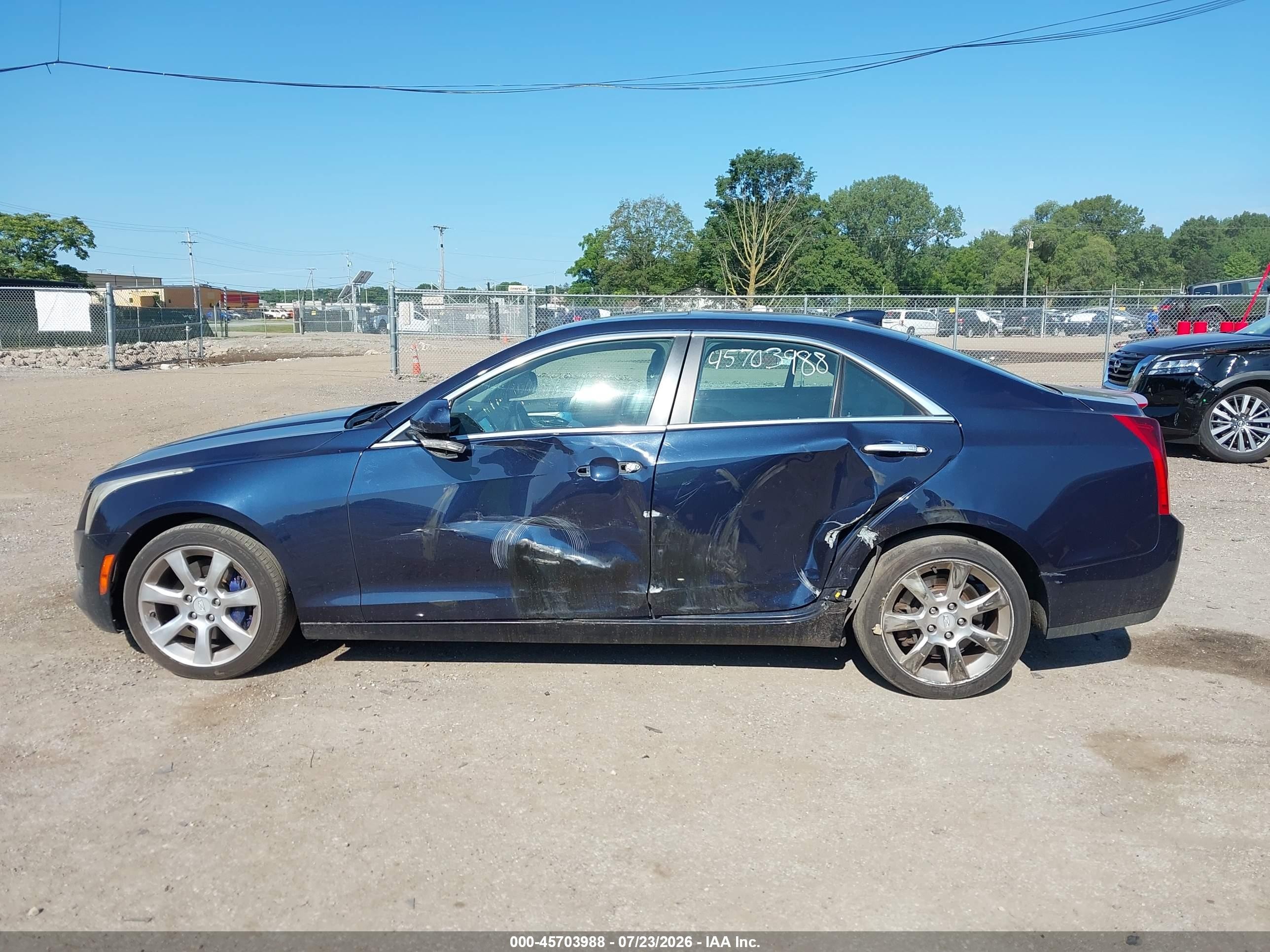 2015 Cadillac Ats Luxury Blue vin: 1G6AH5SX2F0110628