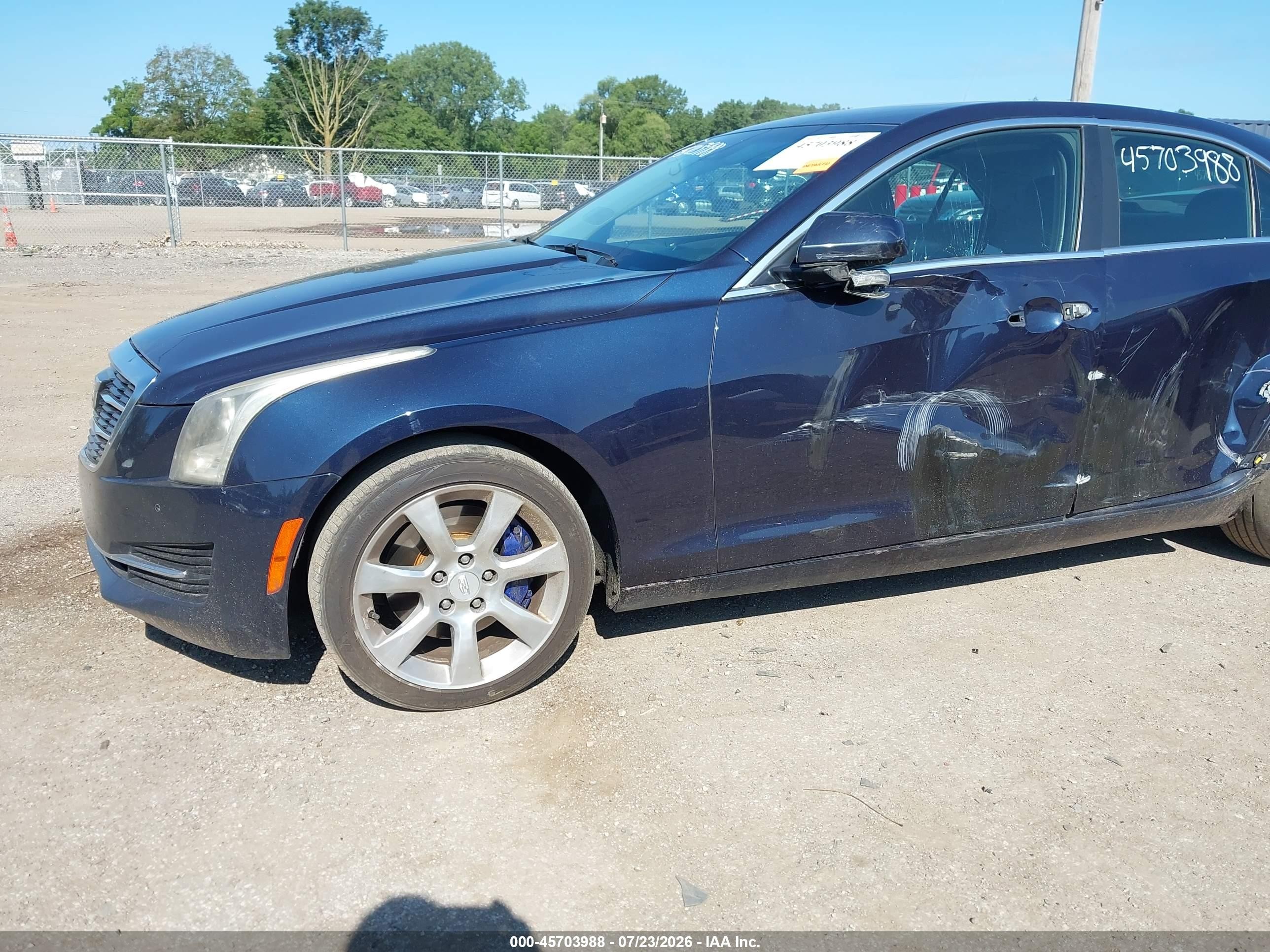 2015 Cadillac Ats Luxury Blue vin: 1G6AH5SX2F0110628