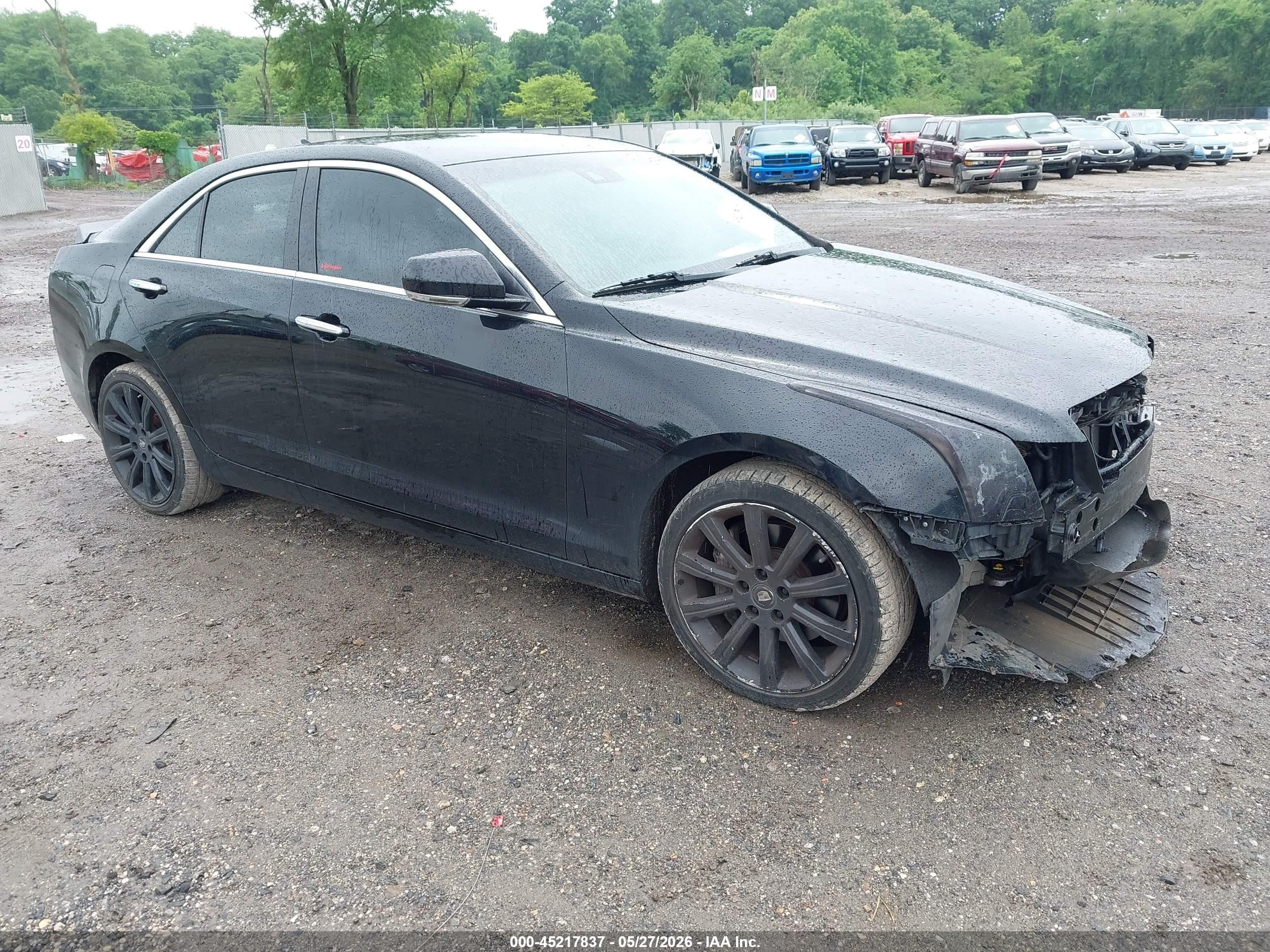 2013 Cadillac Ats Luxury Black vin: 1G6AH5SX3D0163738