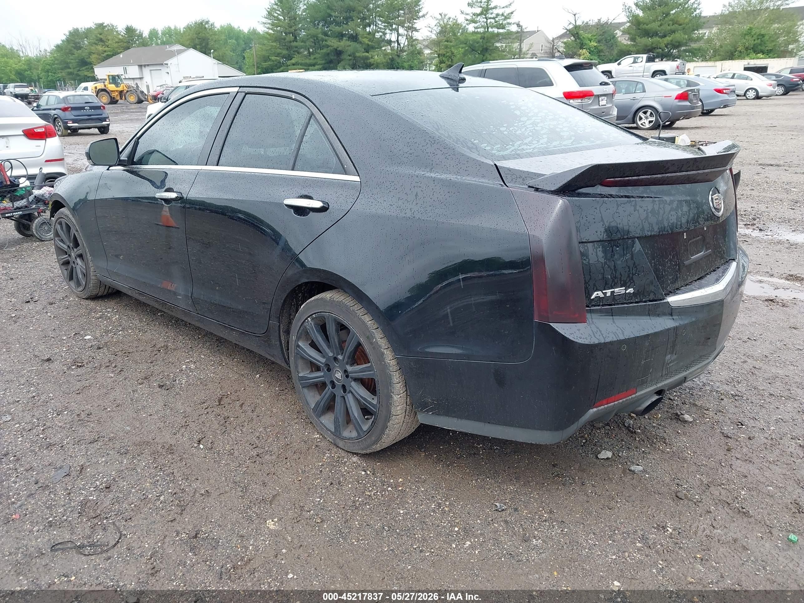 2013 Cadillac Ats Luxury Black vin: 1G6AH5SX3D0163738