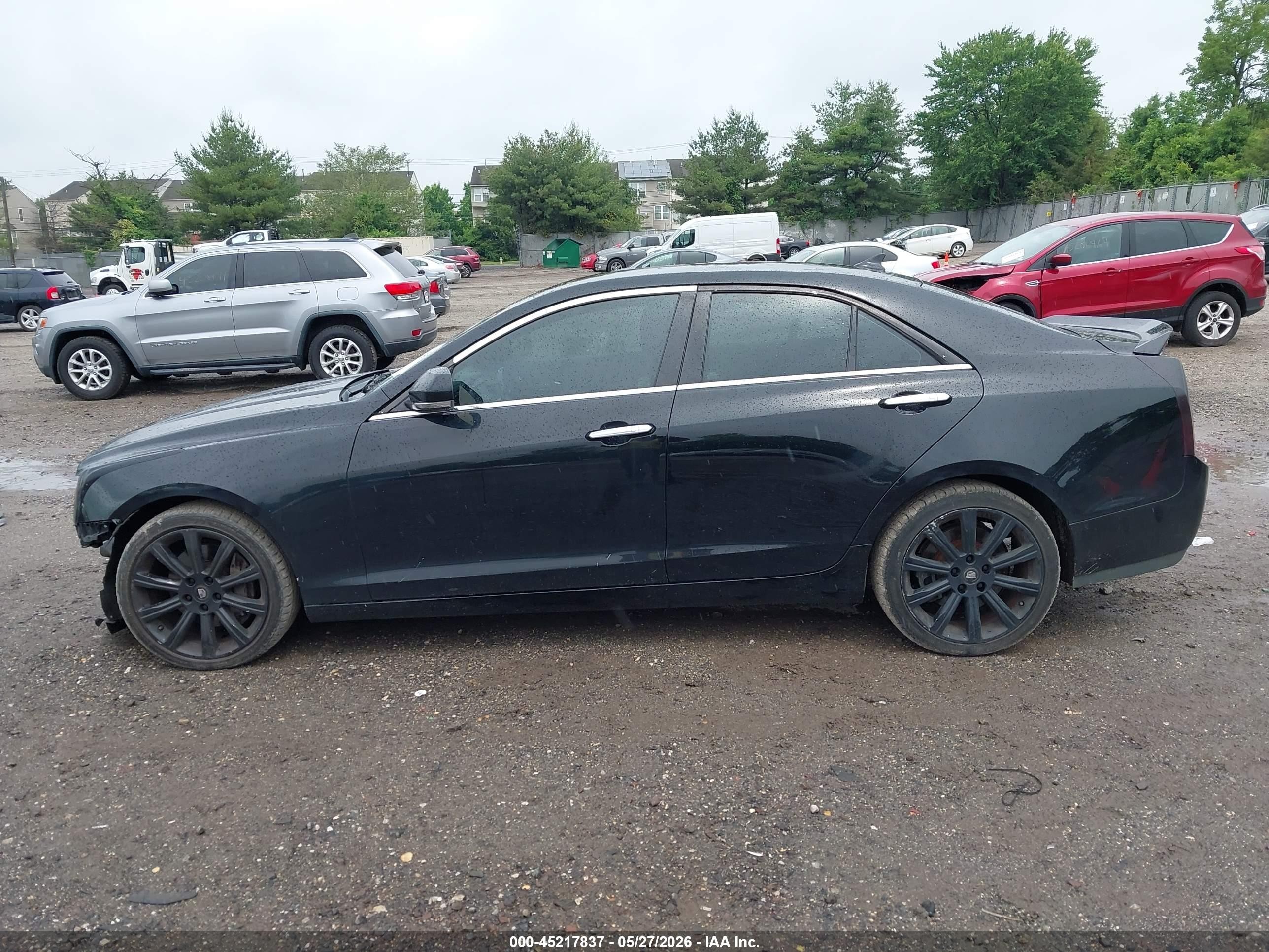 2013 Cadillac Ats Luxury Black vin: 1G6AH5SX3D0163738