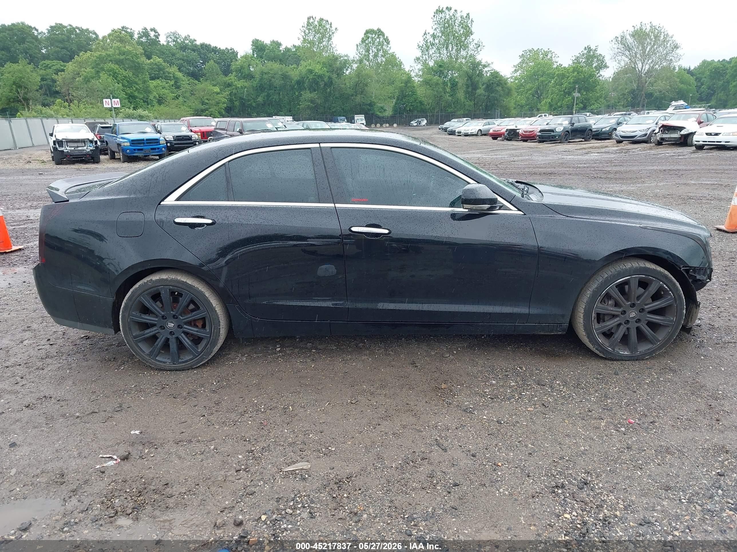 2013 Cadillac Ats Luxury Black vin: 1G6AH5SX3D0163738