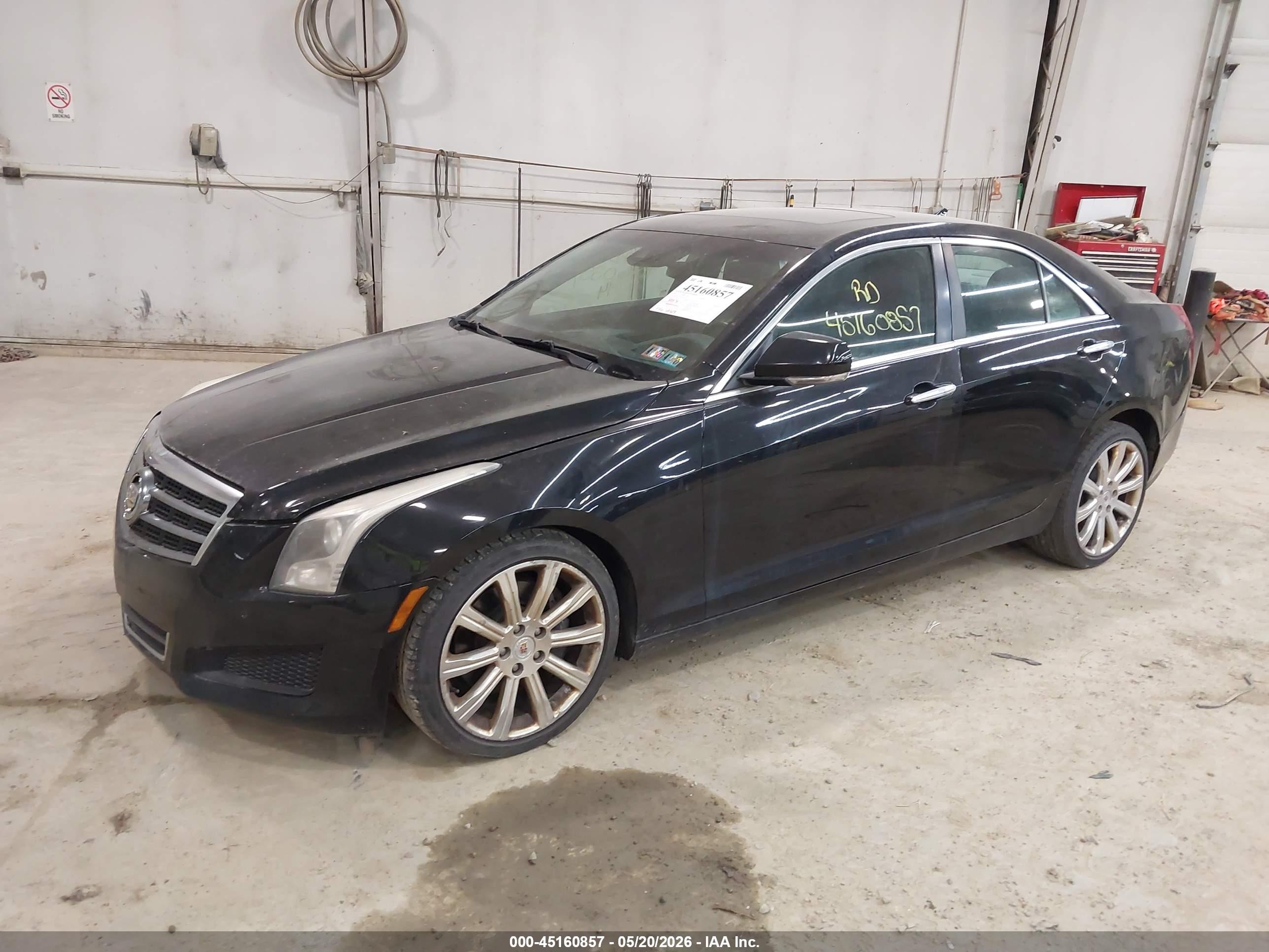 2014 Cadillac Ats Luxury Black vin: 1G6AH5SX3E0186714