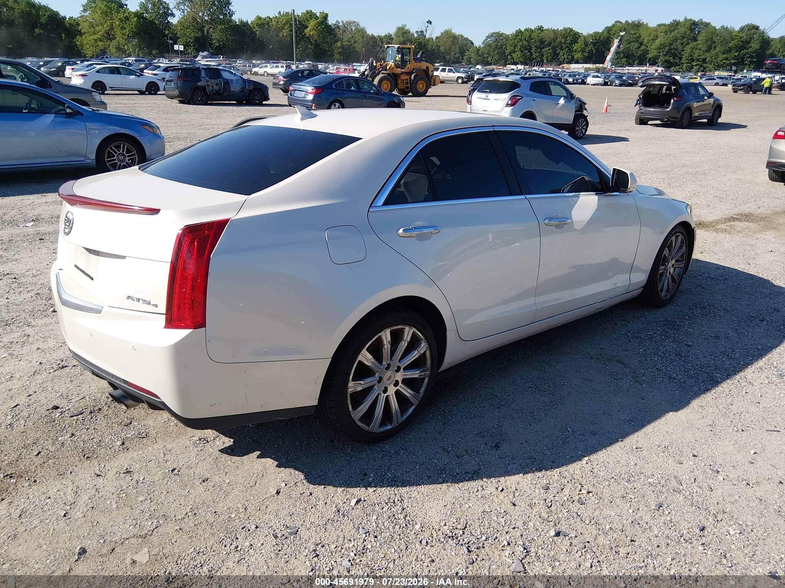 2014 Cadillac Ats Luxury White vin: 1G6AH5SX9E0102007