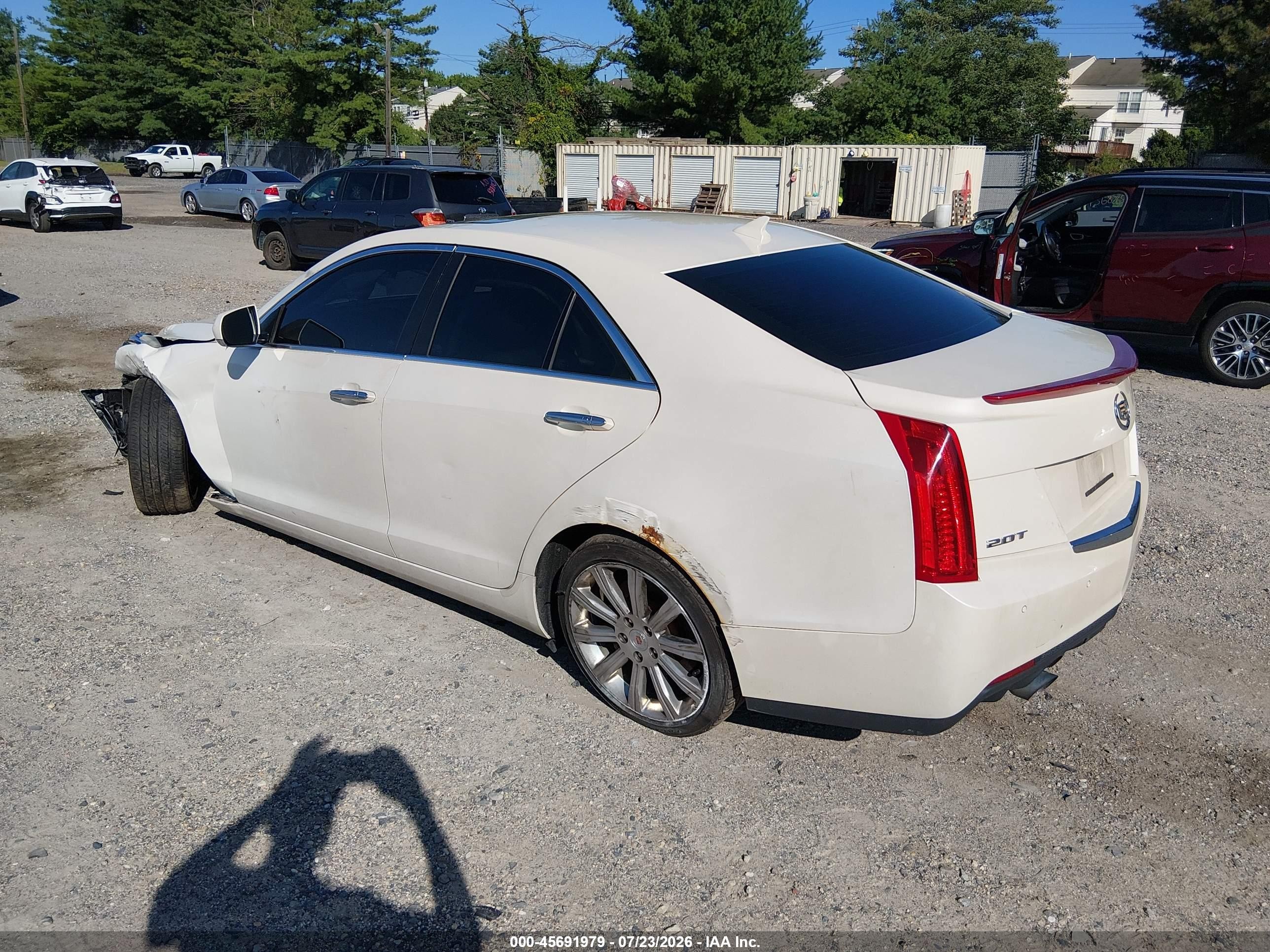 2014 Cadillac Ats Luxury White vin: 1G6AH5SX9E0102007