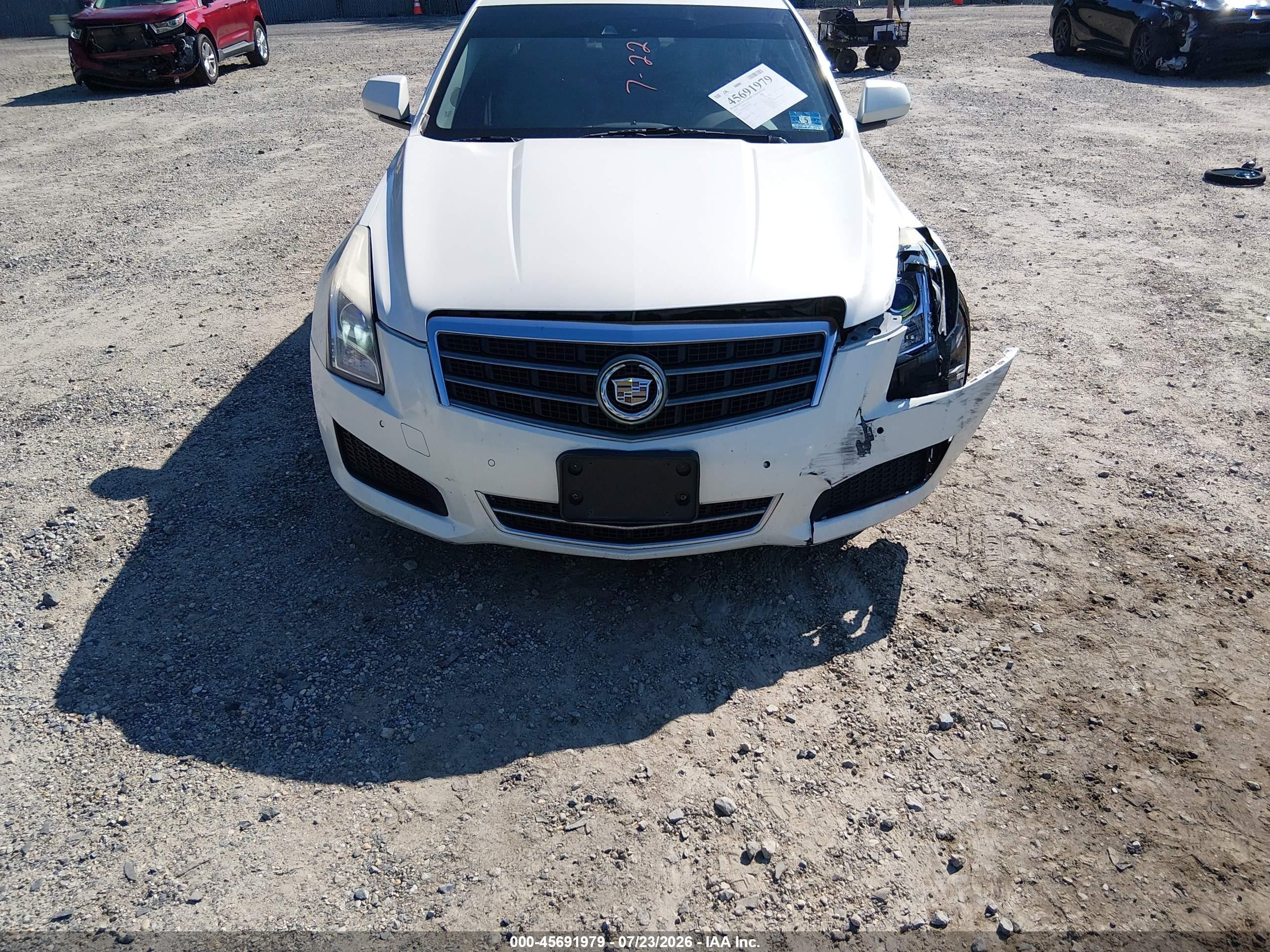 2014 Cadillac Ats Luxury White vin: 1G6AH5SX9E0102007