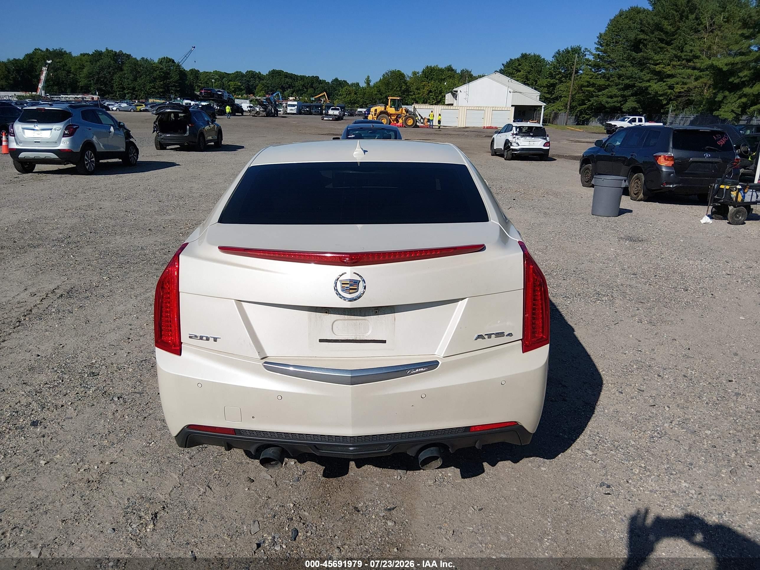 2014 Cadillac Ats Luxury White vin: 1G6AH5SX9E0102007