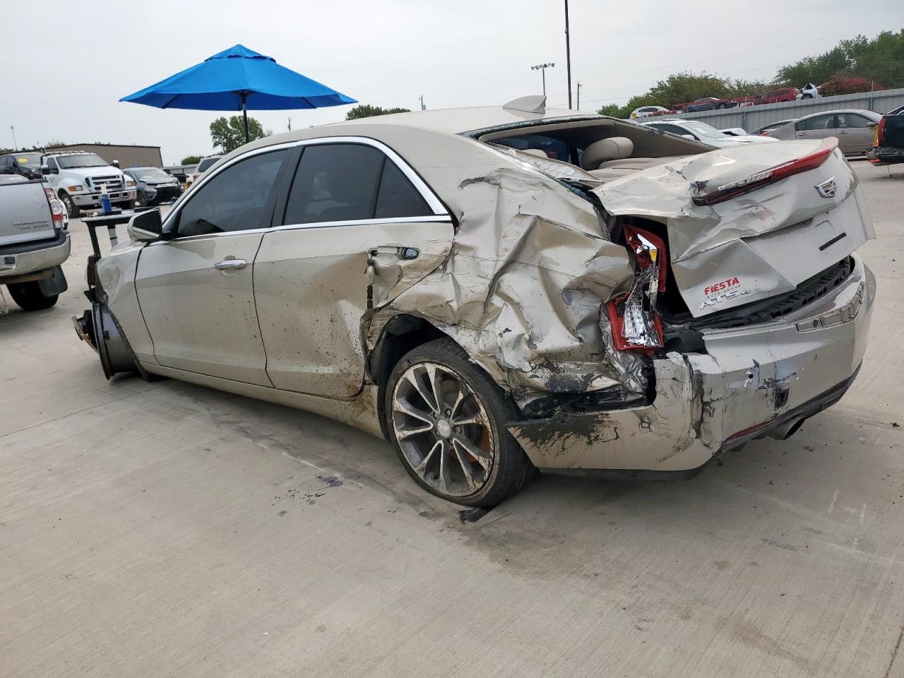 2015 Cadillac Ats Luxury Beige vin: 1G6AH5SXXF0134675