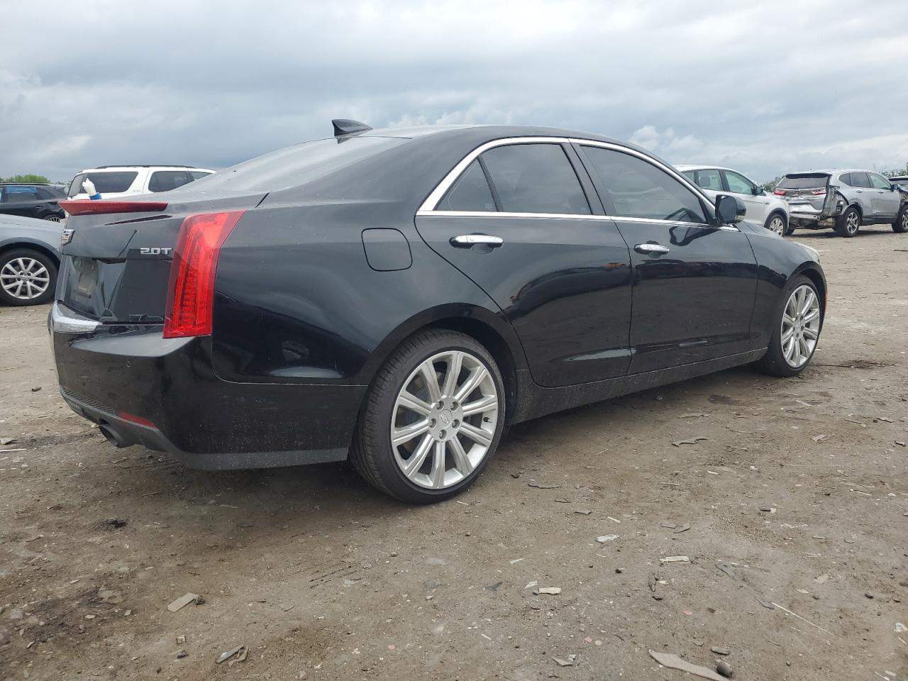 2017 Cadillac Ats Luxury Черный vin: 1G6AH5SXXH0216747