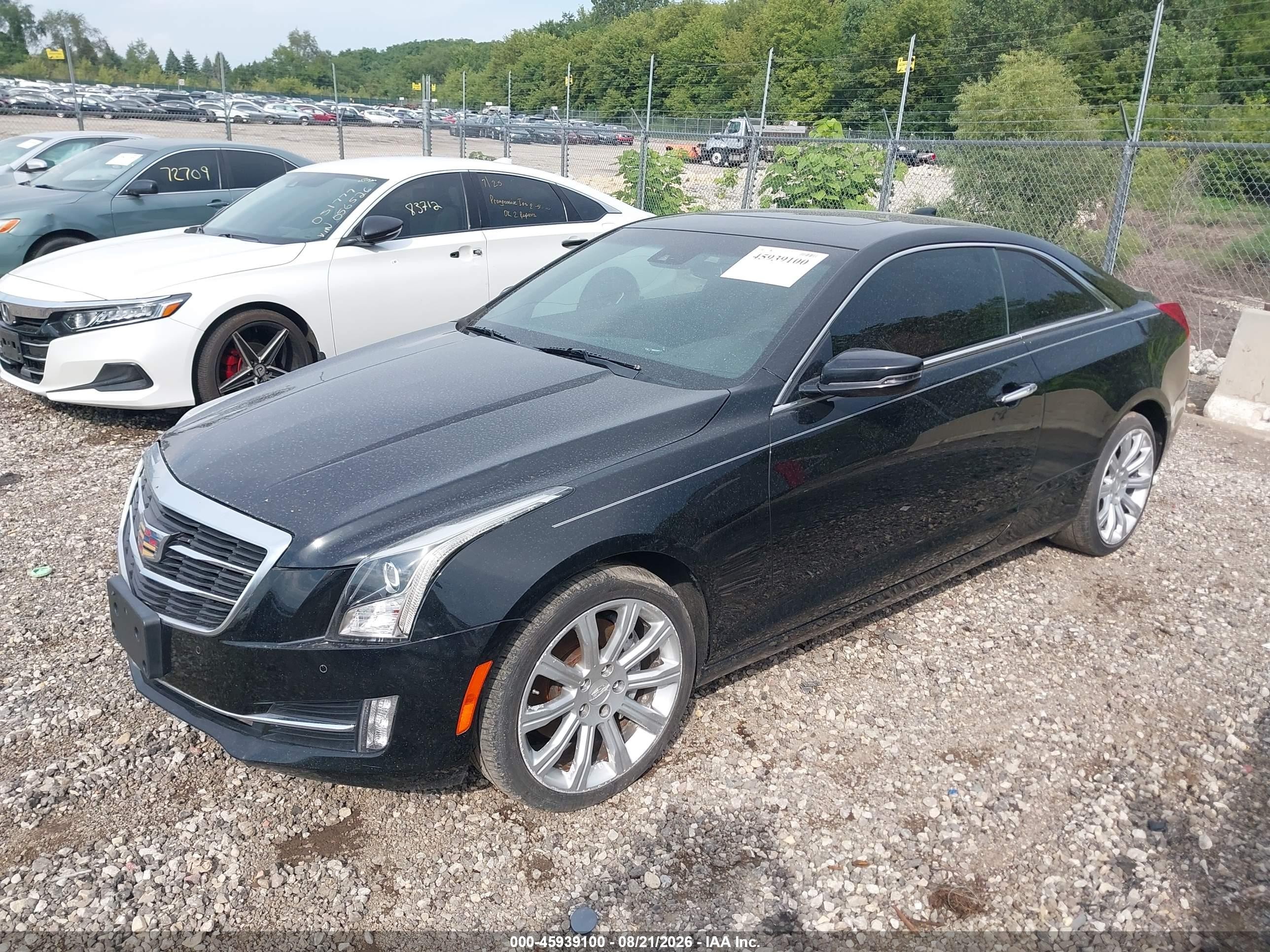 2015 Cadillac Ats Performance Black vin: 1G6AJ1R39F0109704