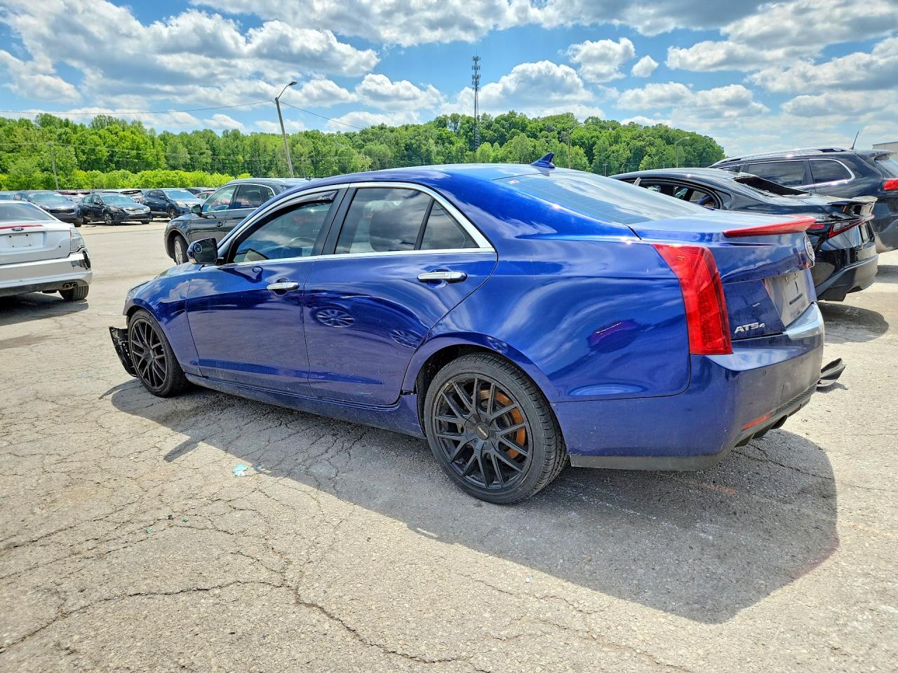 2013 Cadillac Ats Performance Blue vin: 1G6AJ5S36D0121887