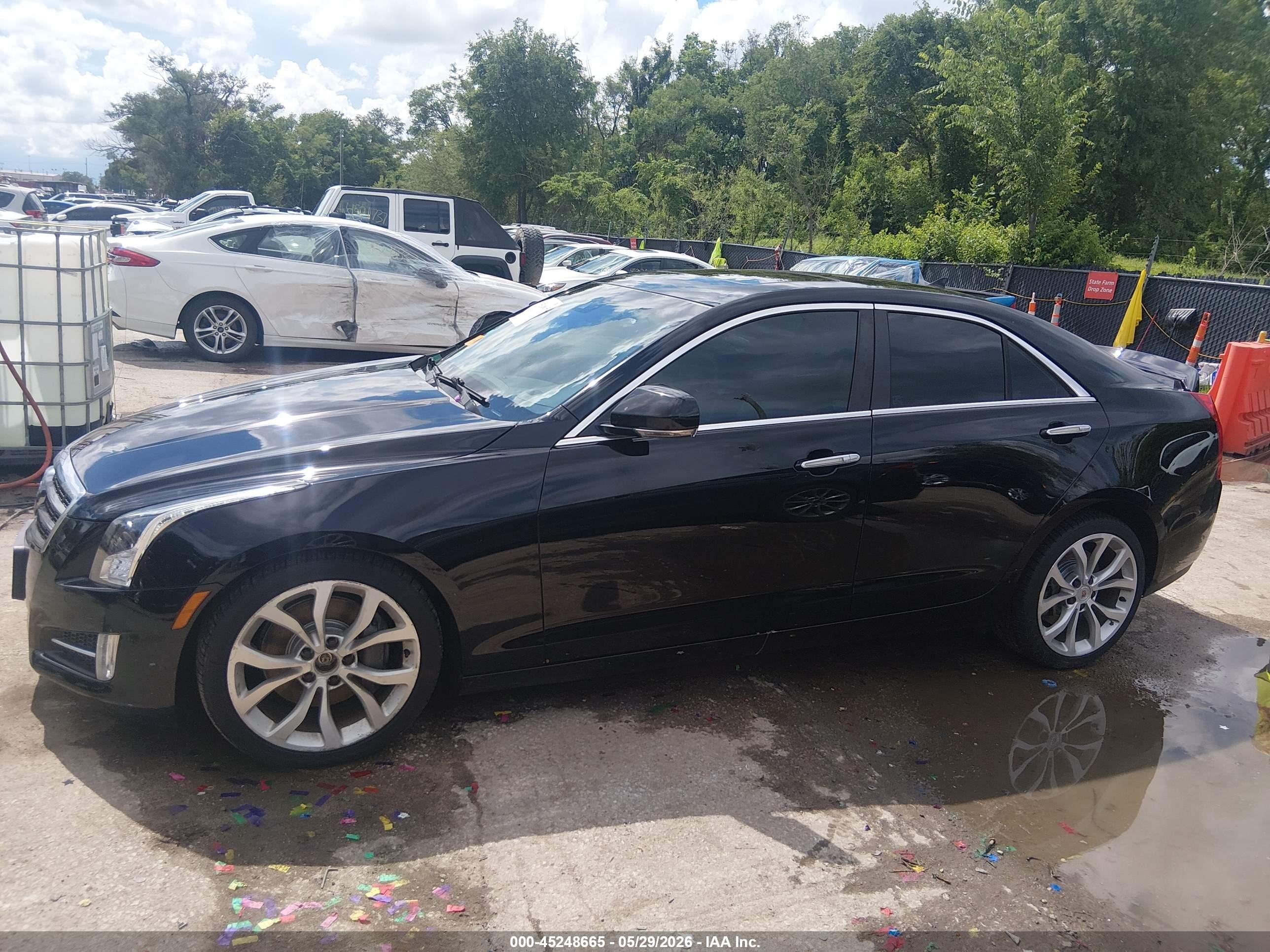 2013 Cadillac Ats Performance Black vin: 1G6AJ5S36D0141167