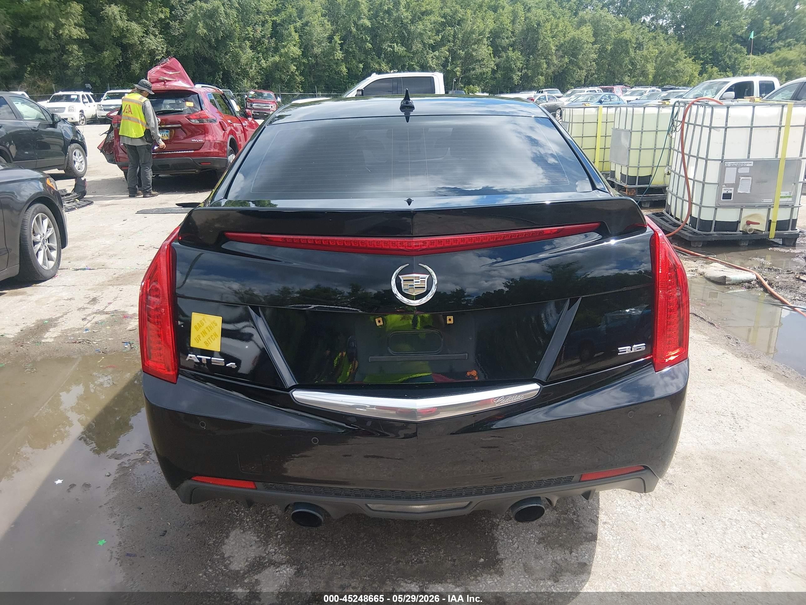 2013 Cadillac Ats Performance Black vin: 1G6AJ5S36D0141167