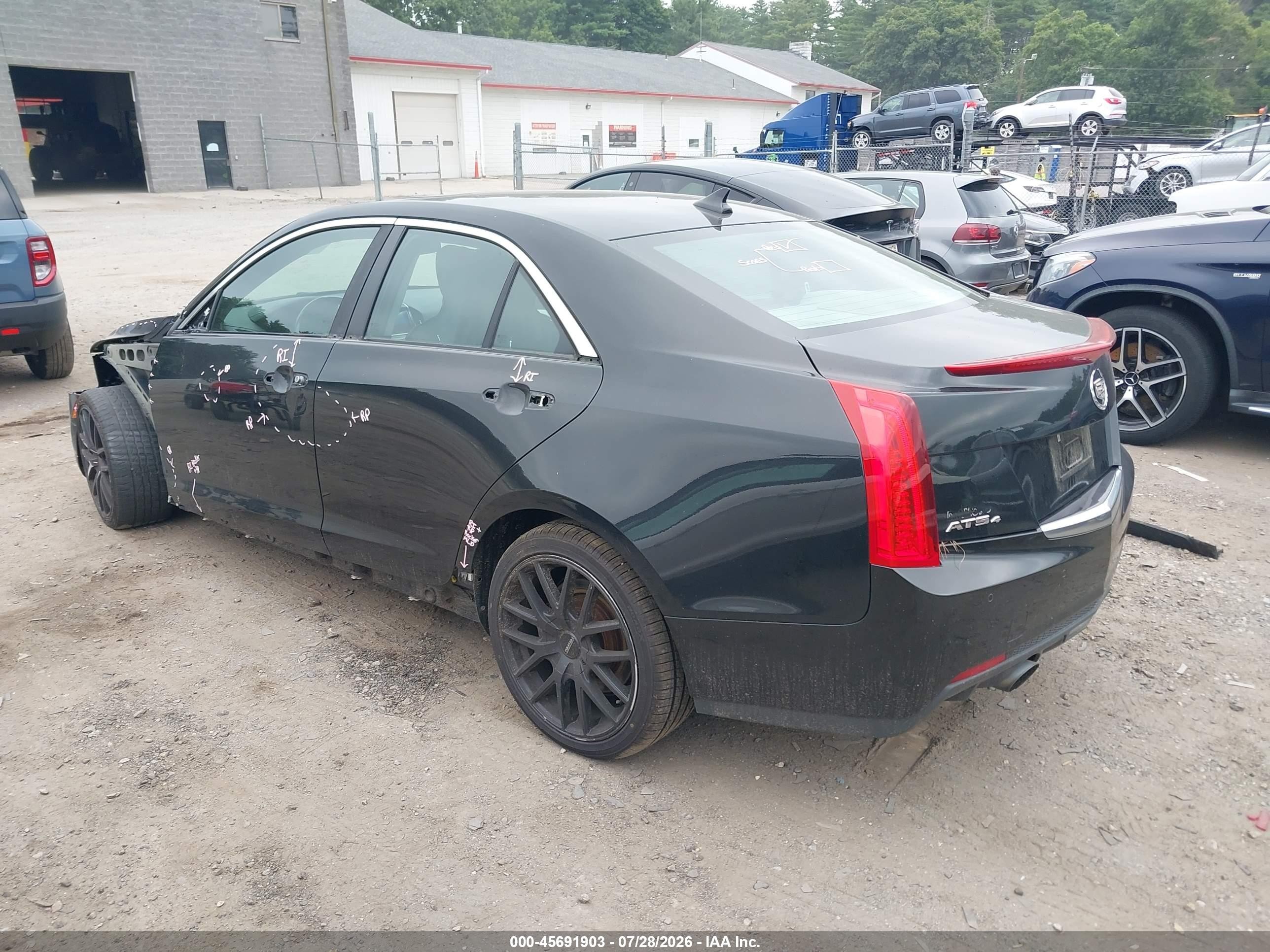 2013 Cadillac Ats Performance Black vin: 1G6AJ5S38D0125794
