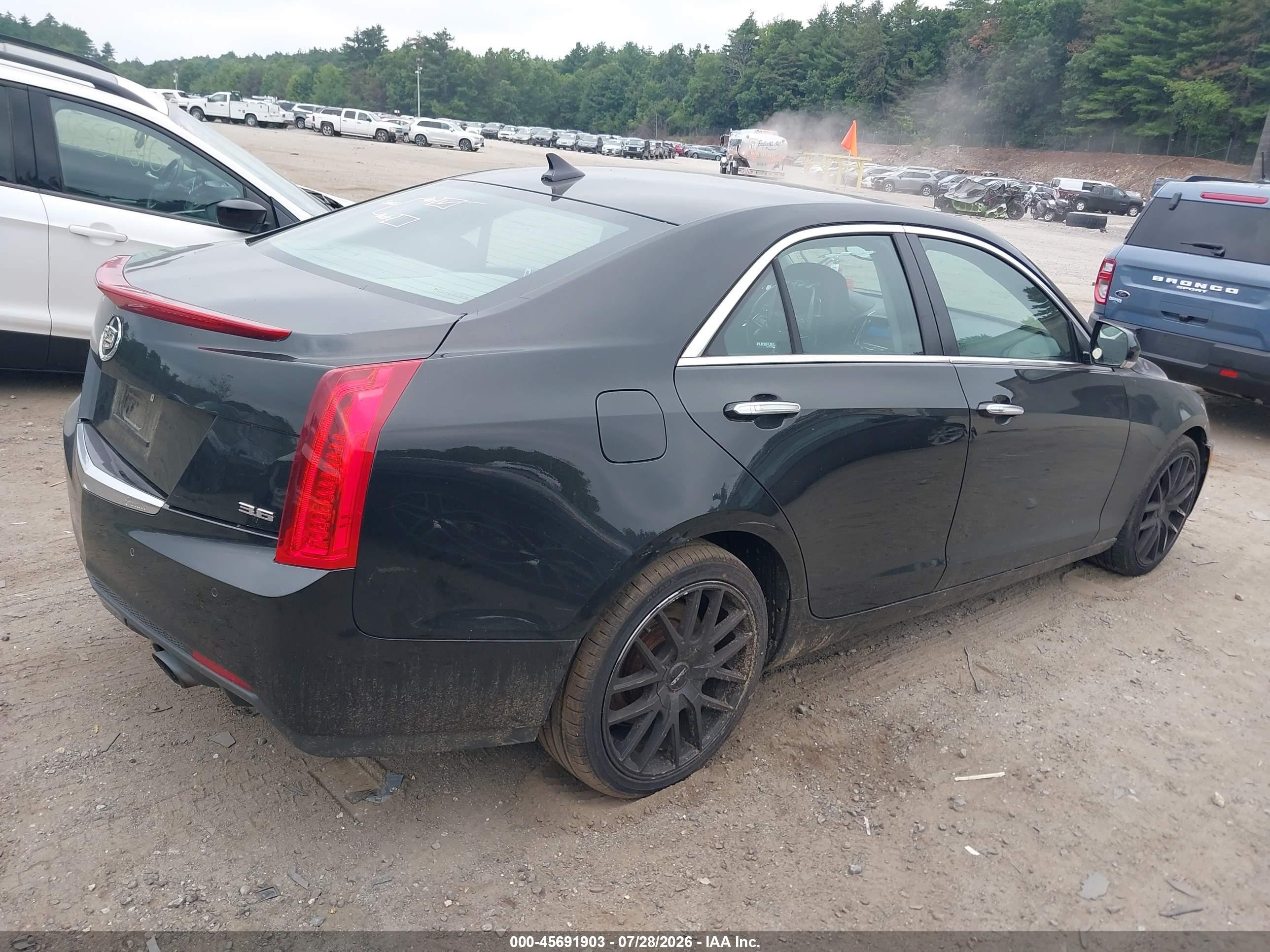 2013 Cadillac Ats Performance Black vin: 1G6AJ5S38D0125794