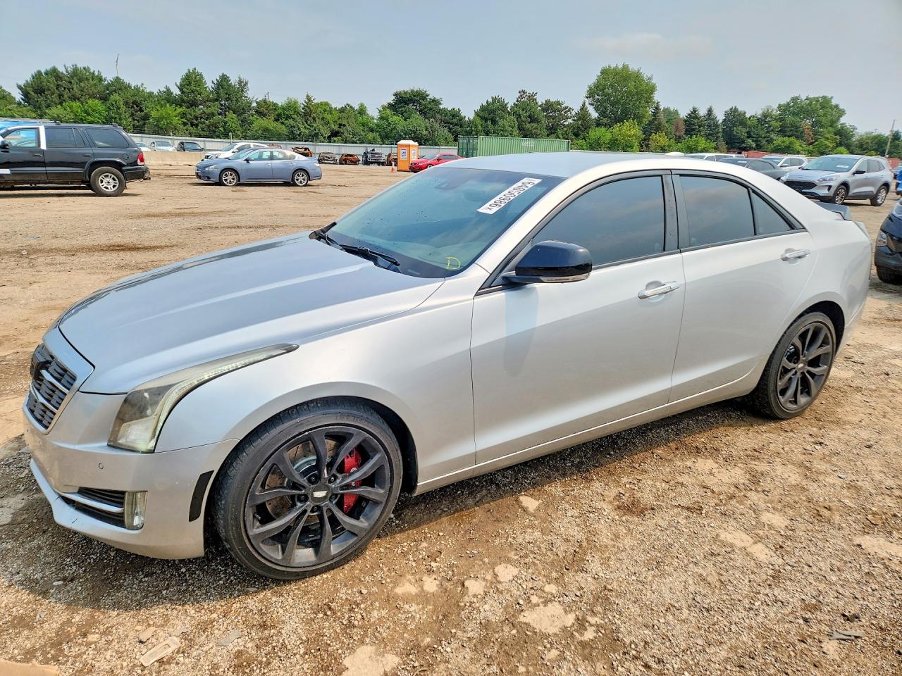 2015 Cadillac Ats Performance Silver vin: 1G6AJ5S38F0142341