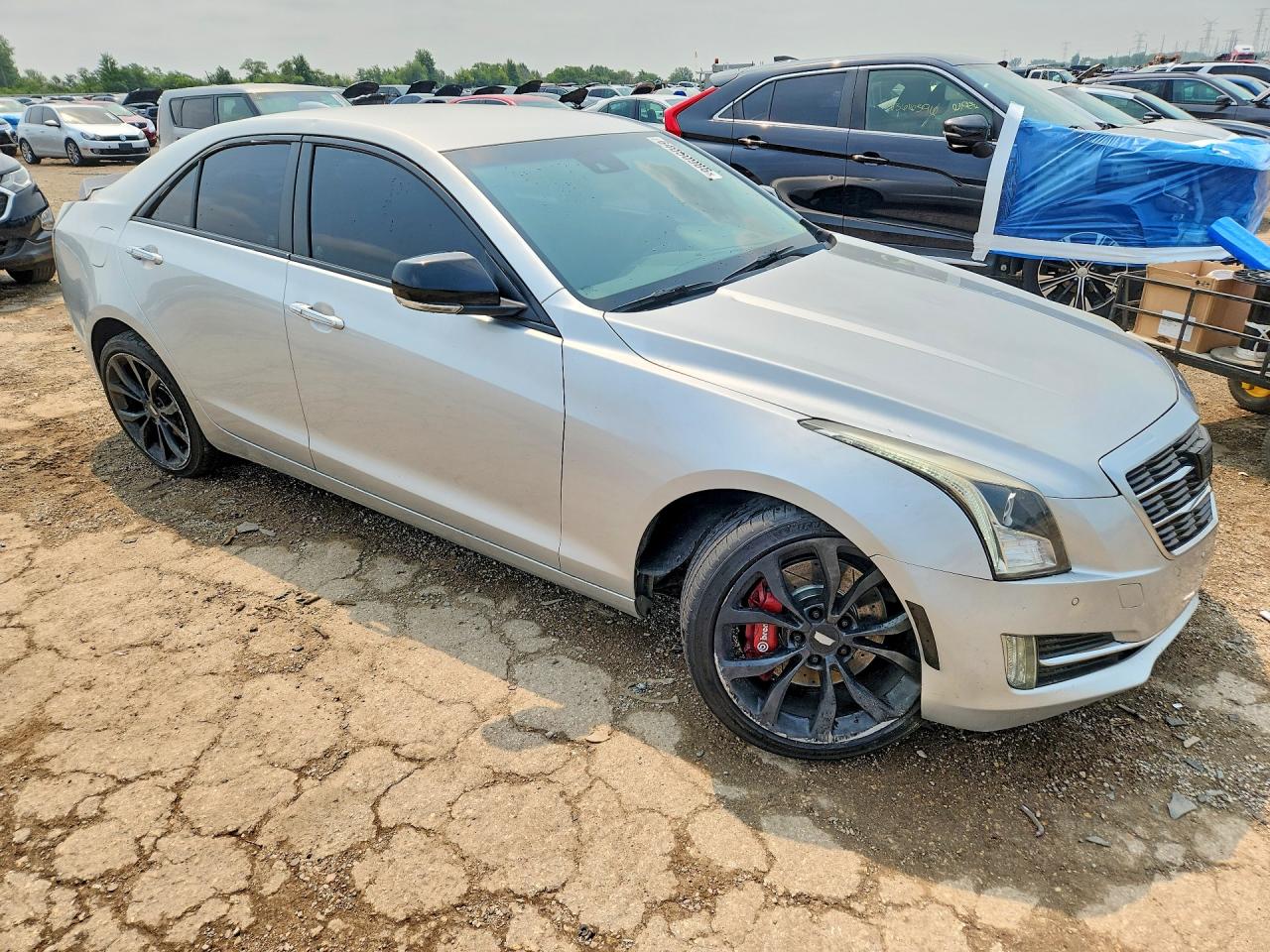 2015 Cadillac Ats Performance Silver vin: 1G6AJ5S38F0142341